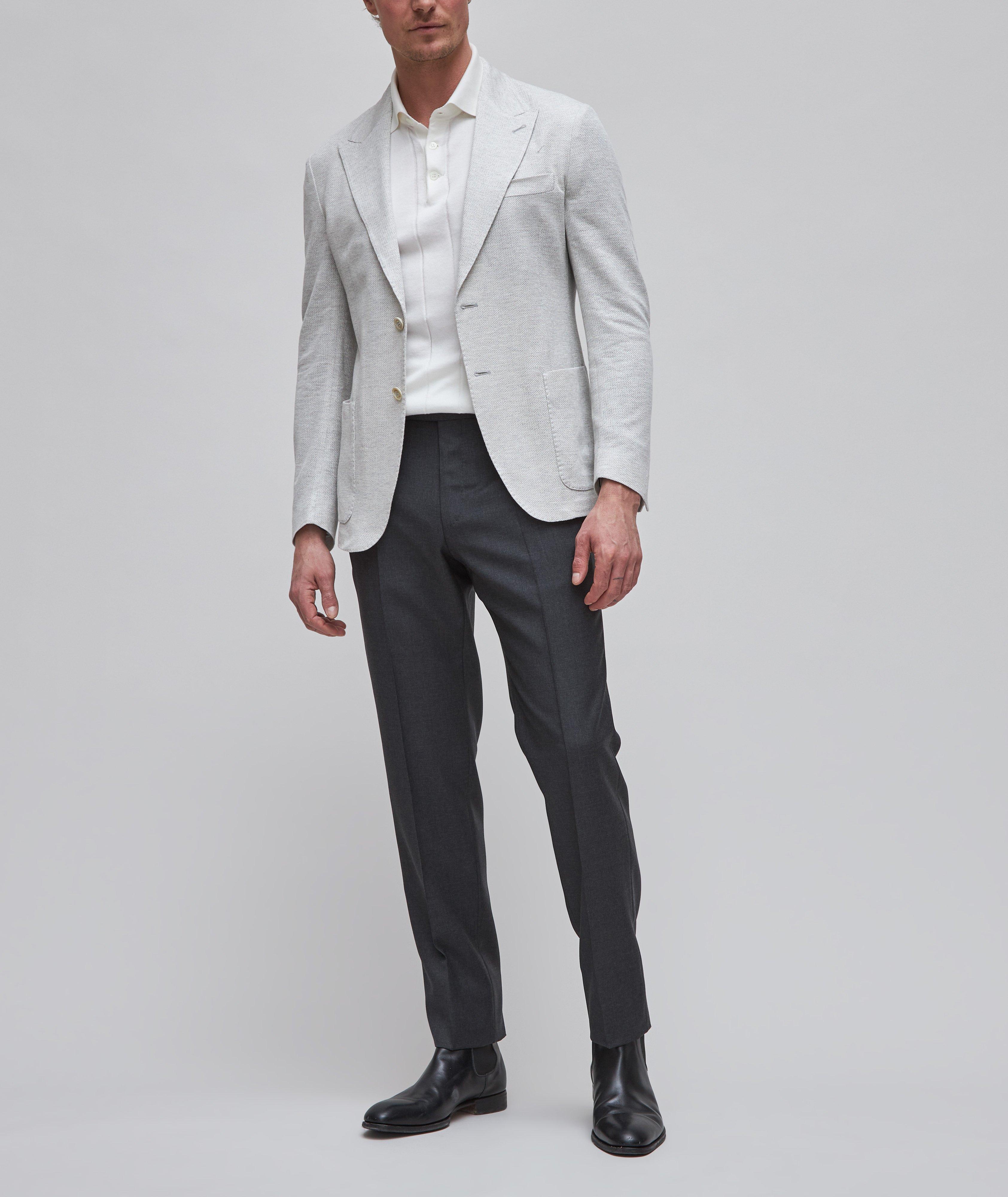 Cotton Wide Rib Knit Polo image 1
