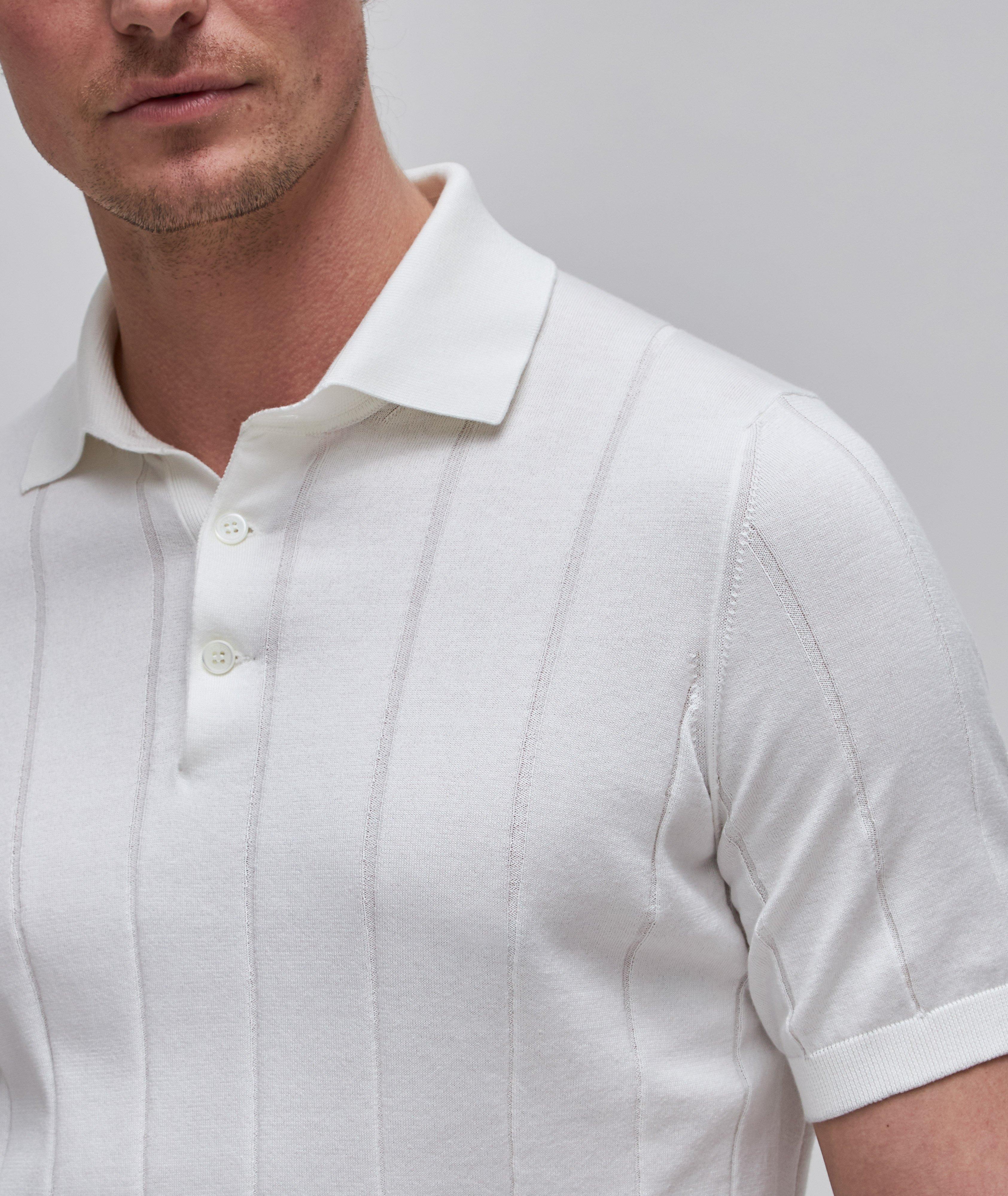 Cotton Wide Rib Knit Polo image 4