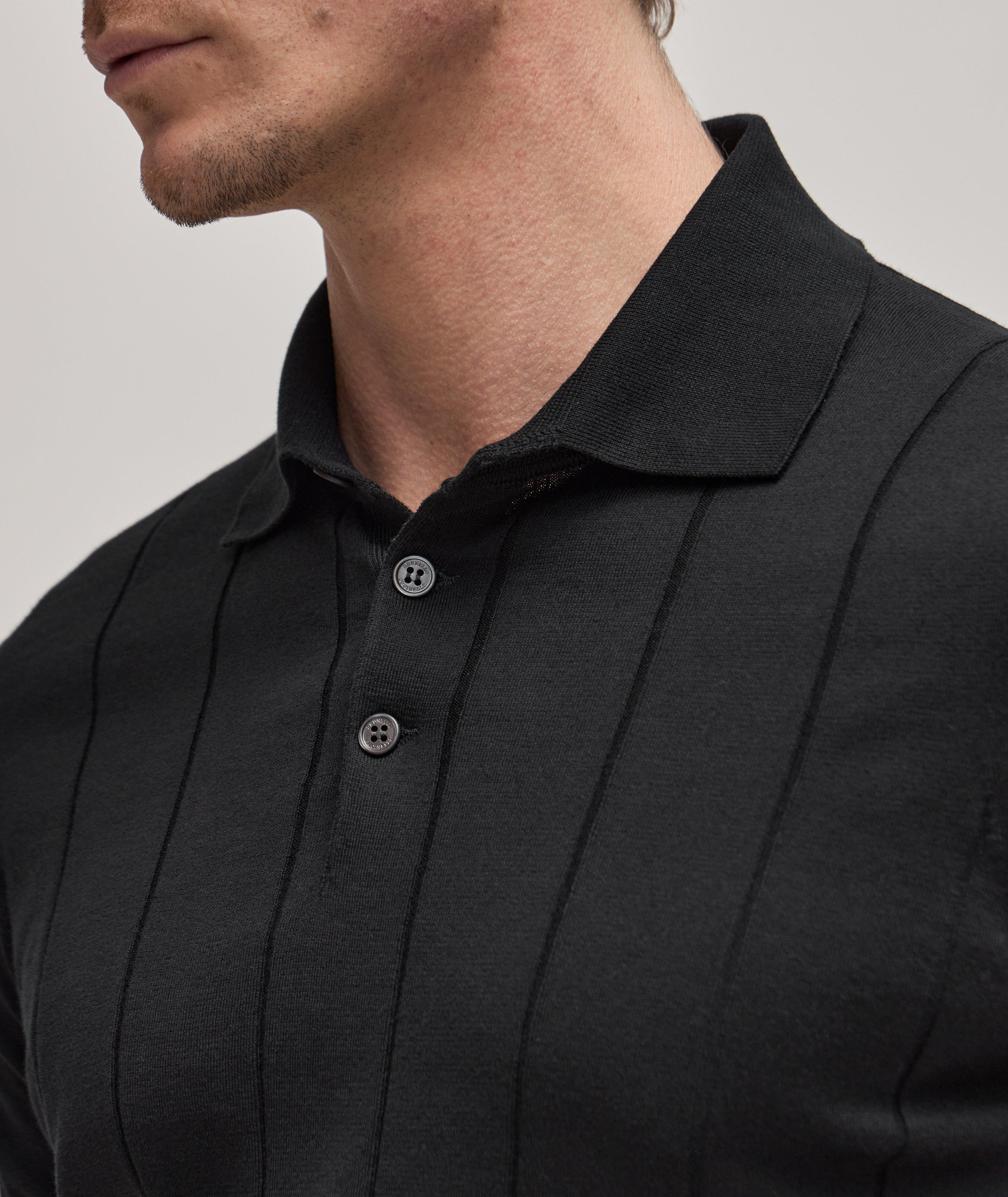 Wide Rib-Knit Cotton Polo image 4