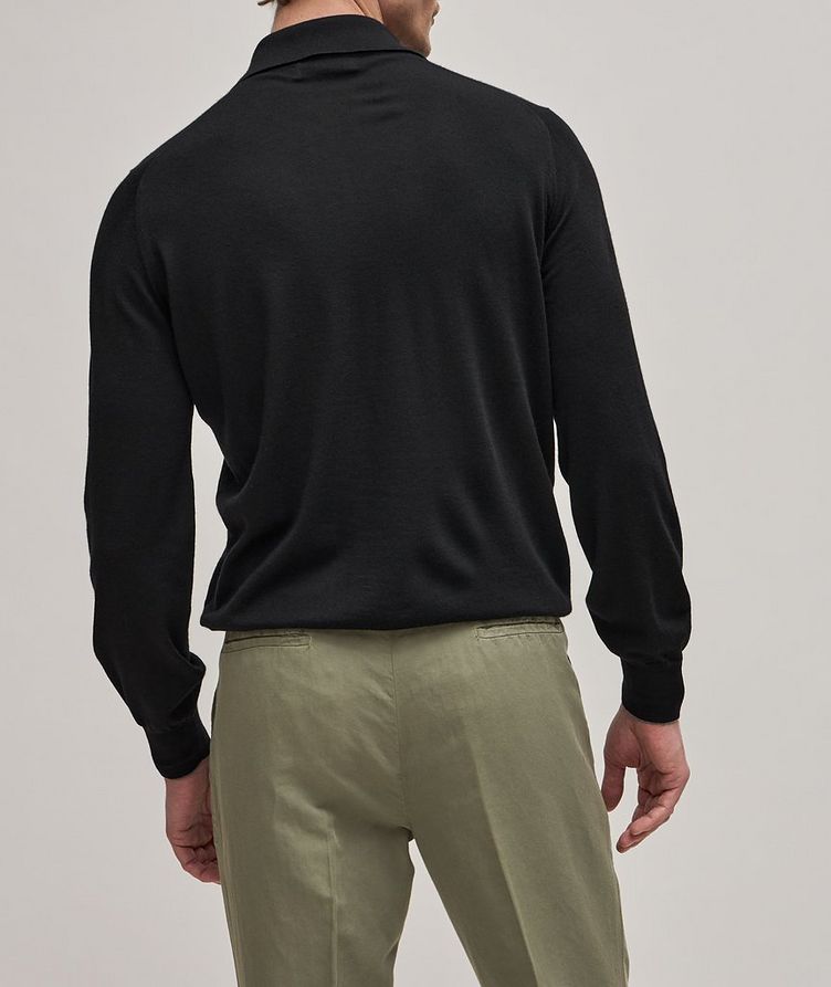 Long Sleeve Wool-Cashmere Polo image 2