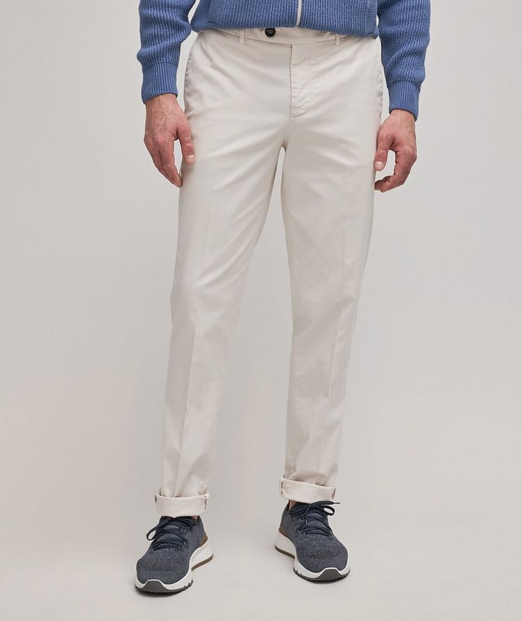 Pantalon en coton extensible de coupe italienne image 2