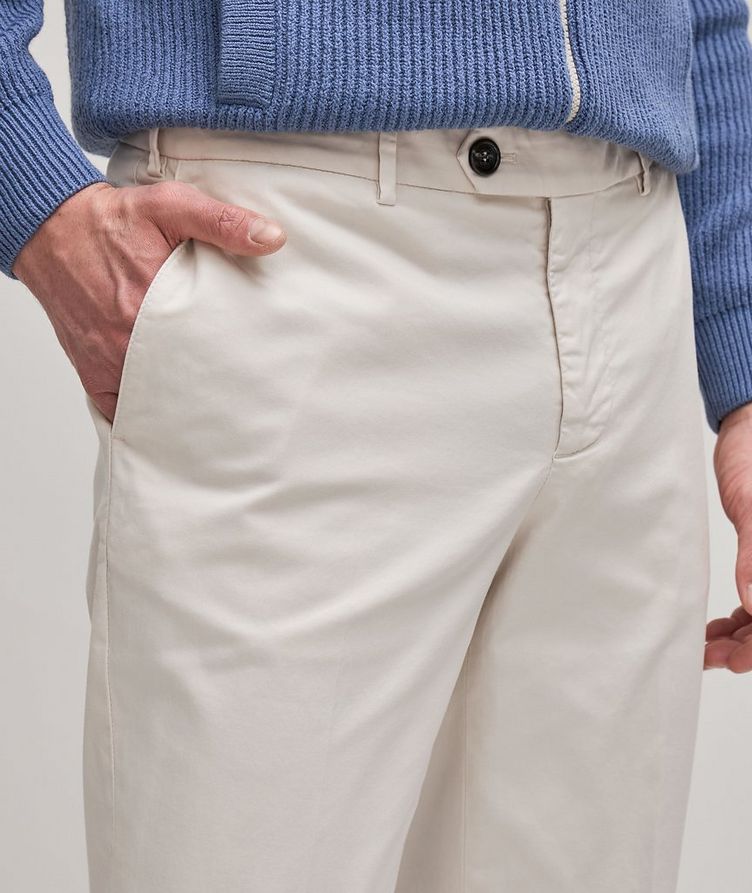 Pantalon en coton extensible de coupe italienne image 4
