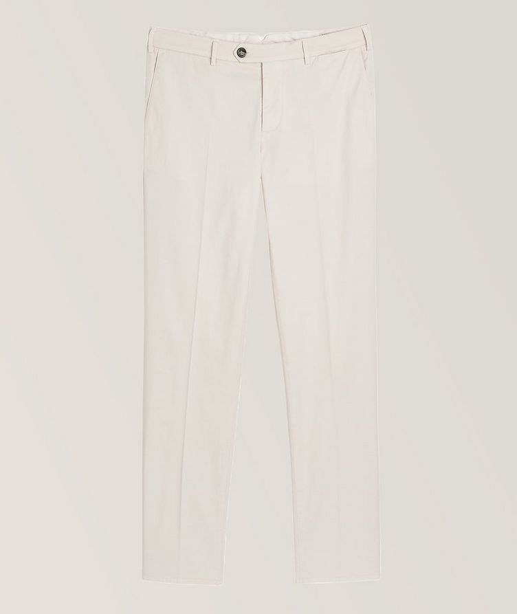 Brunello Cucinelli Italian-Fit Cotton-Stretch Trousers, Pants