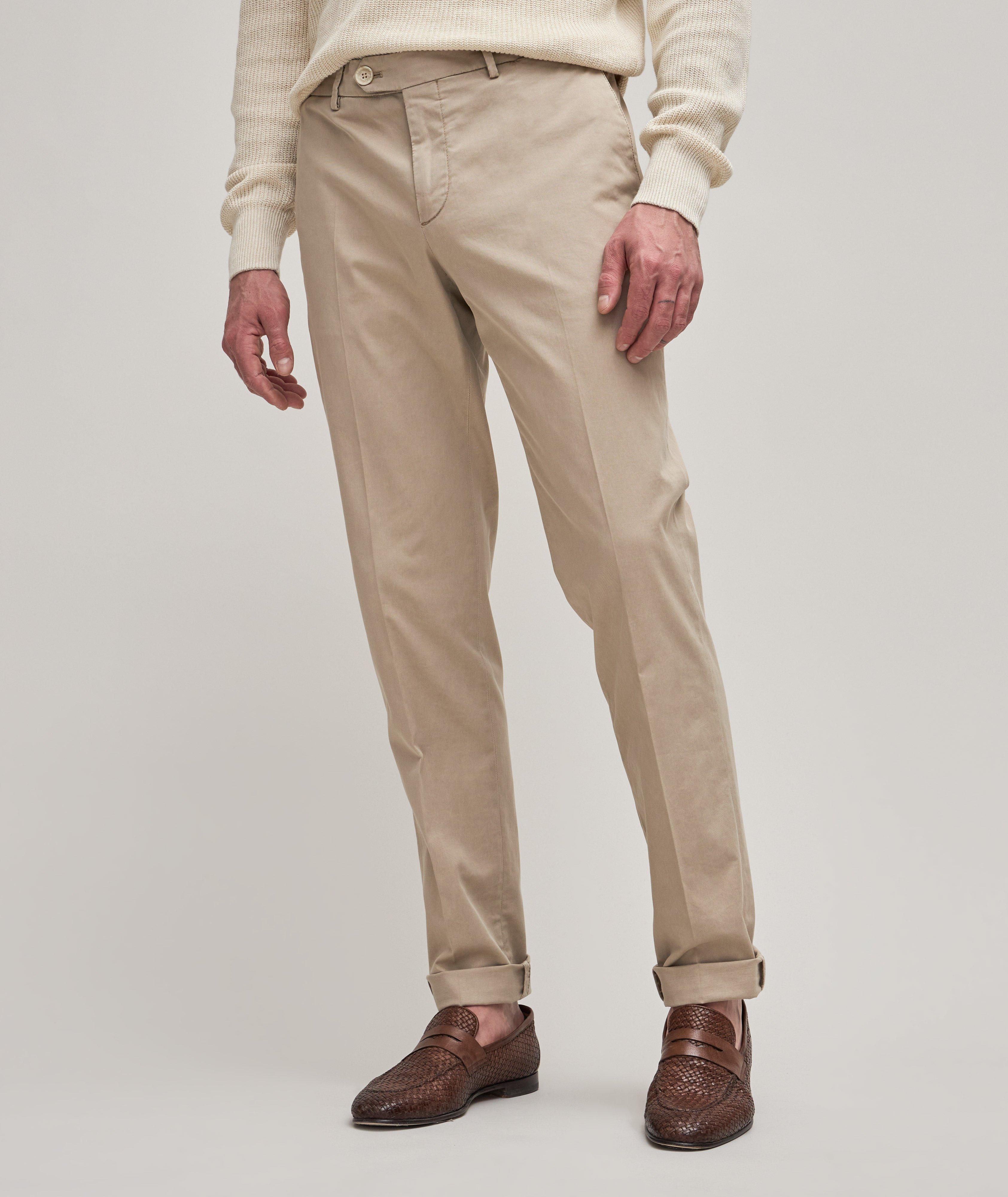 Chino en coton extensible de coupe amincie image 2