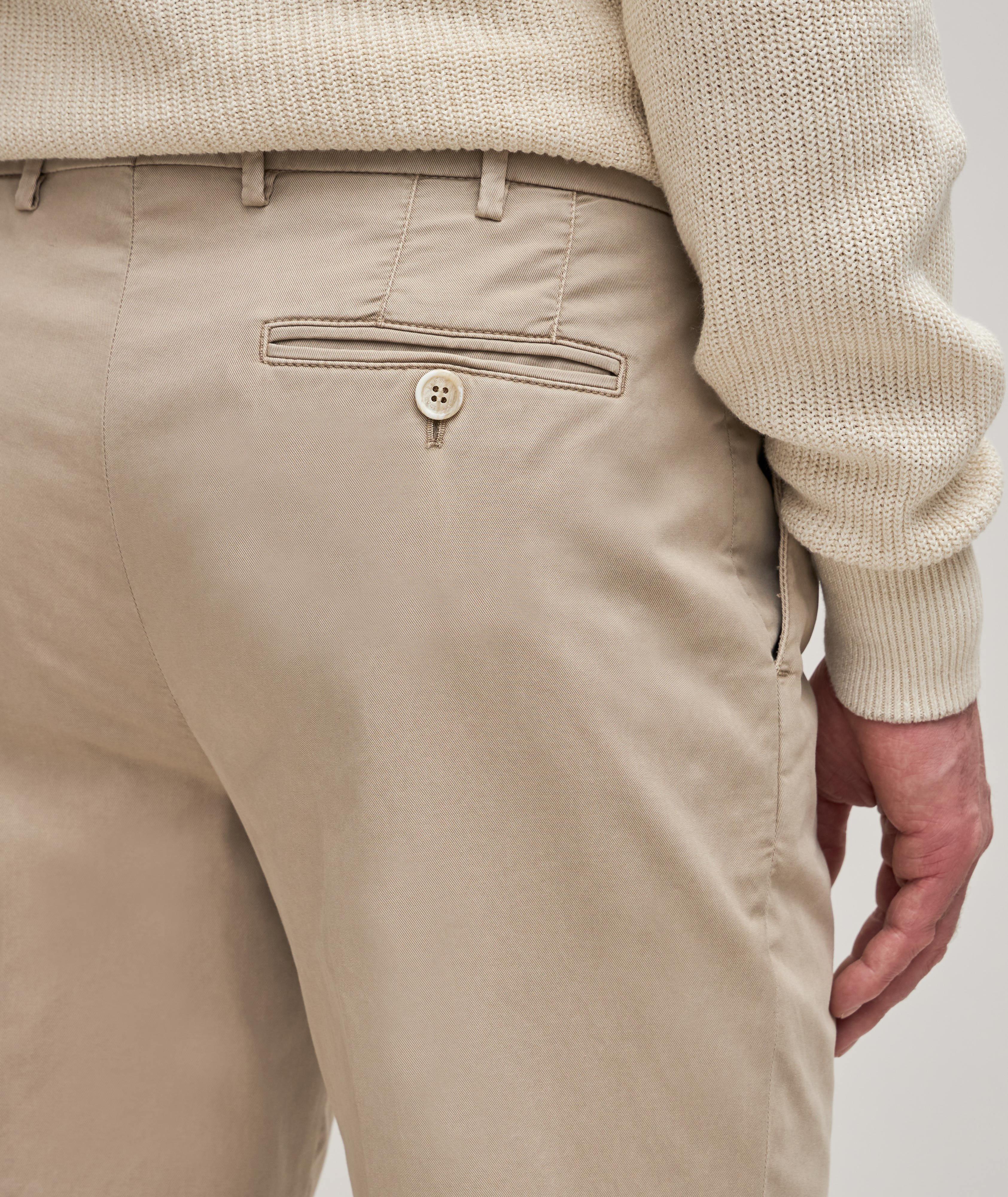 Chino en coton extensible de coupe amincie image 4