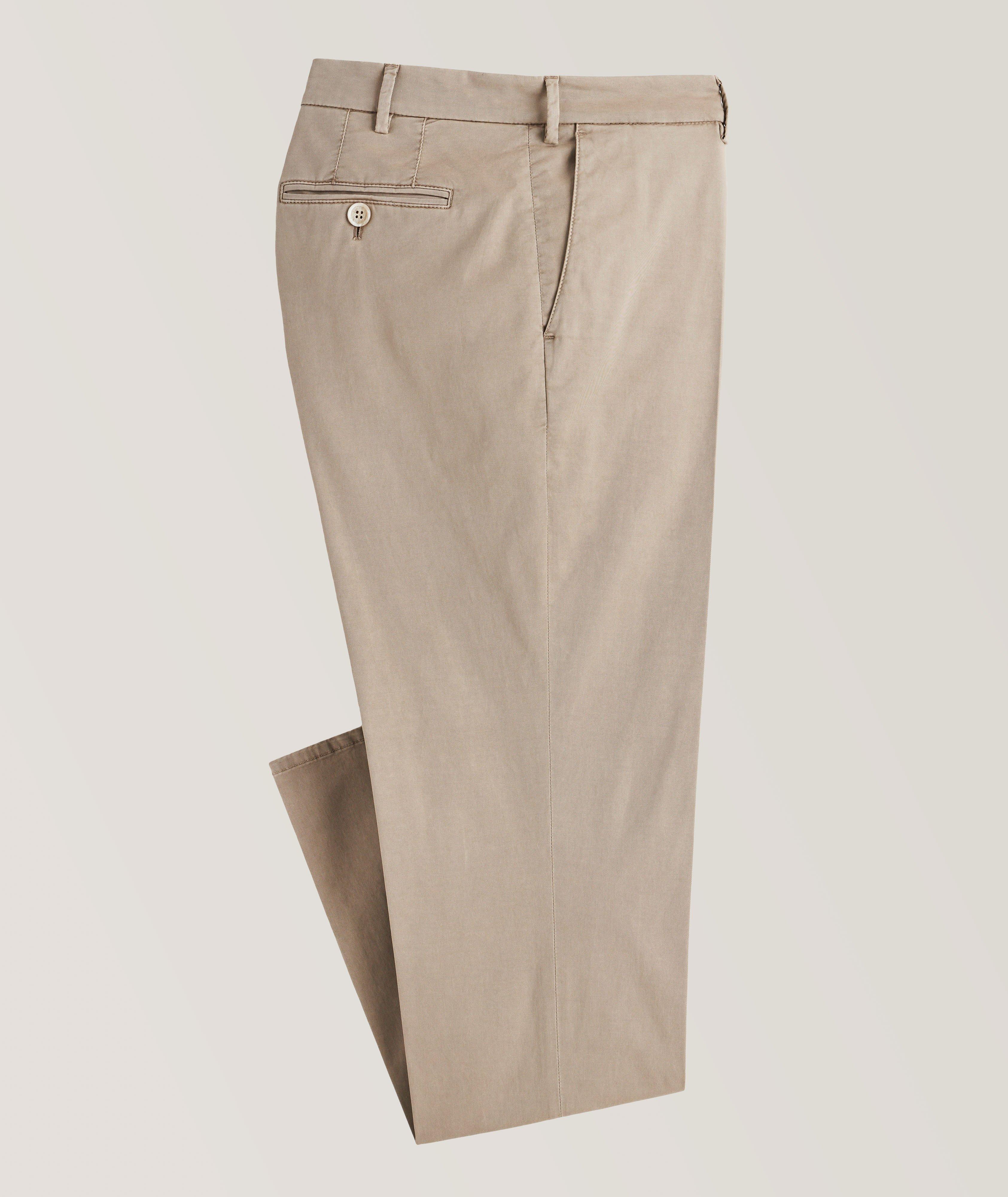 Chino en coton extensible de coupe amincie image 0