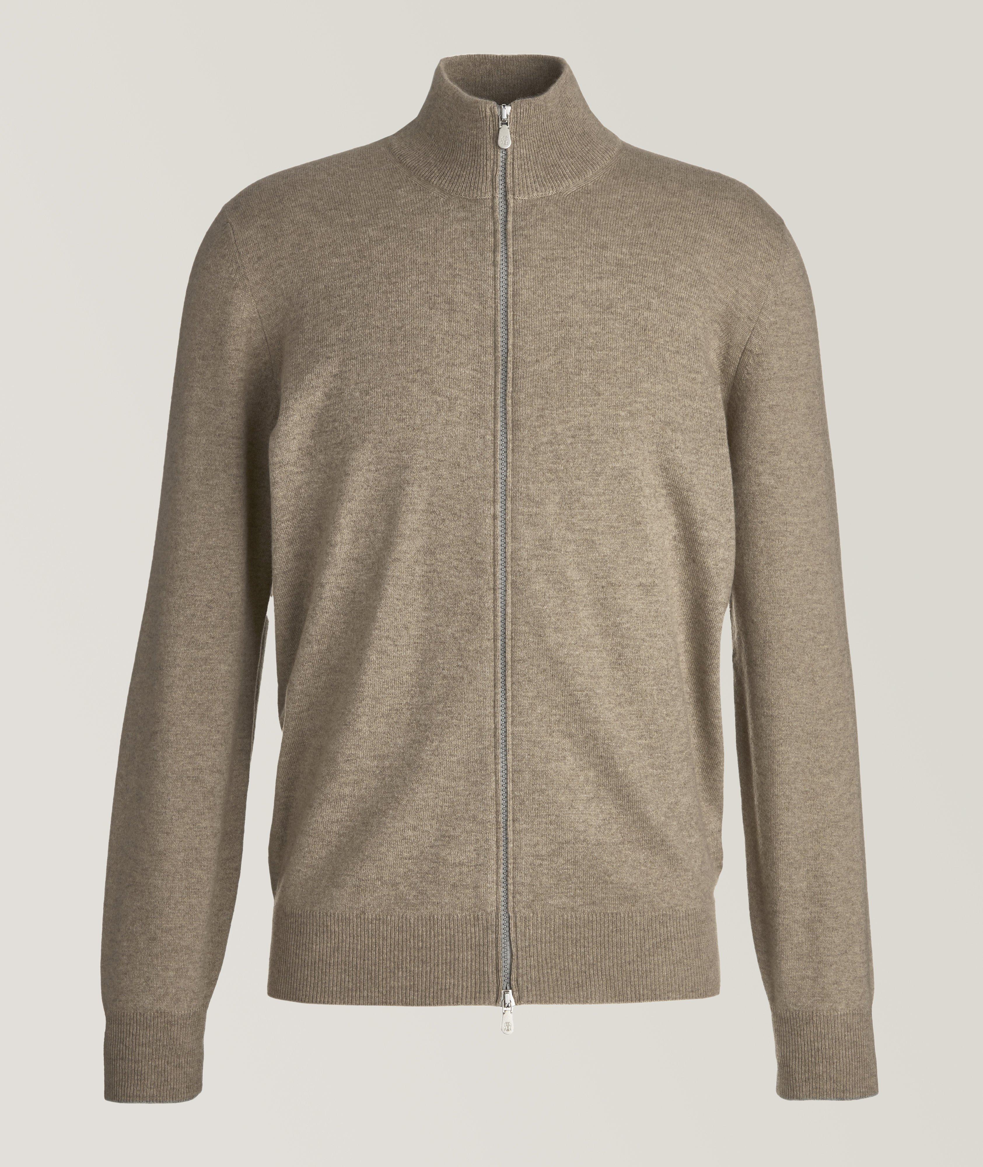 Full Zip Cashmere Knitted Cardigan image 0