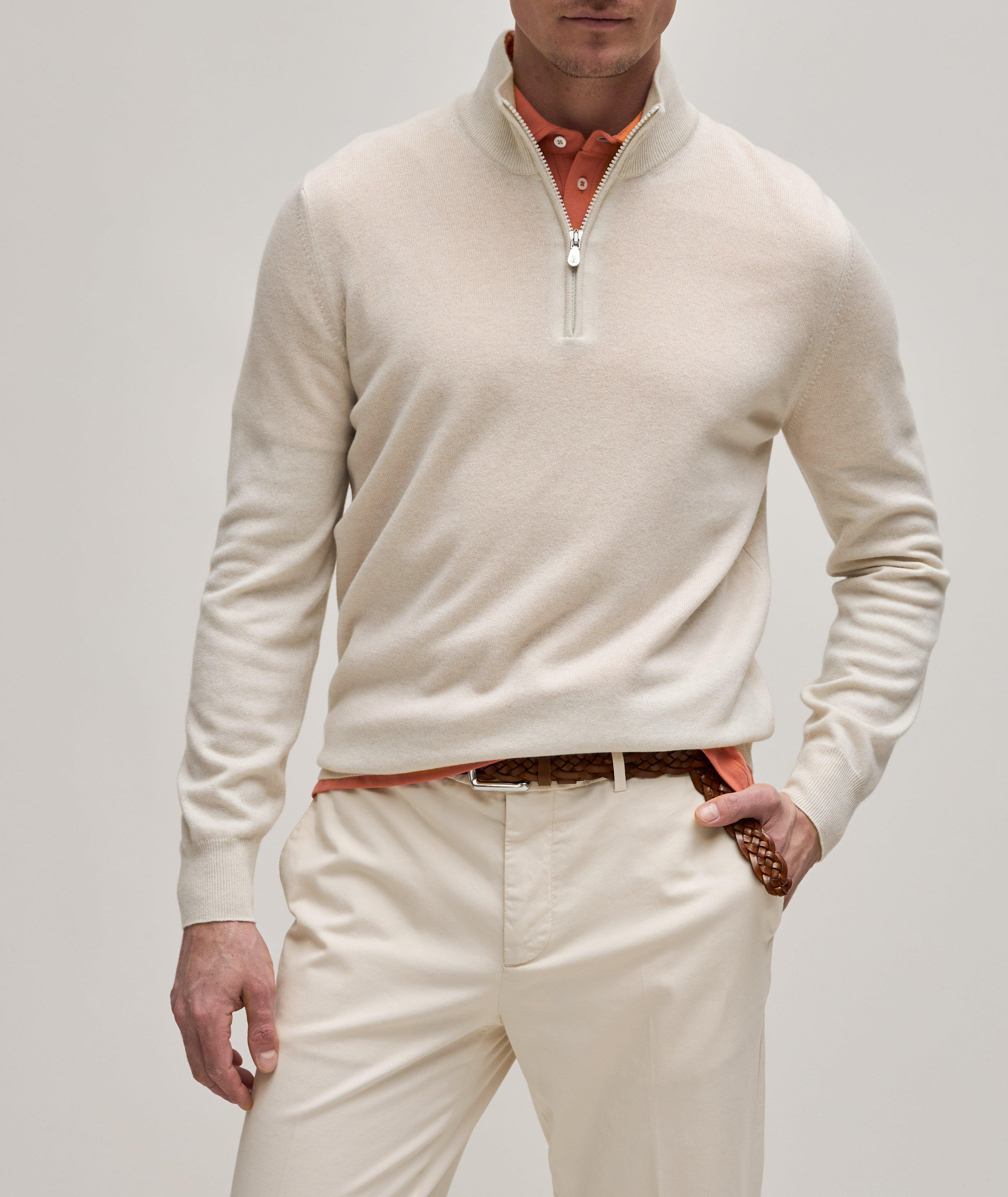 Half-Zip Cashmere Sweater image 2