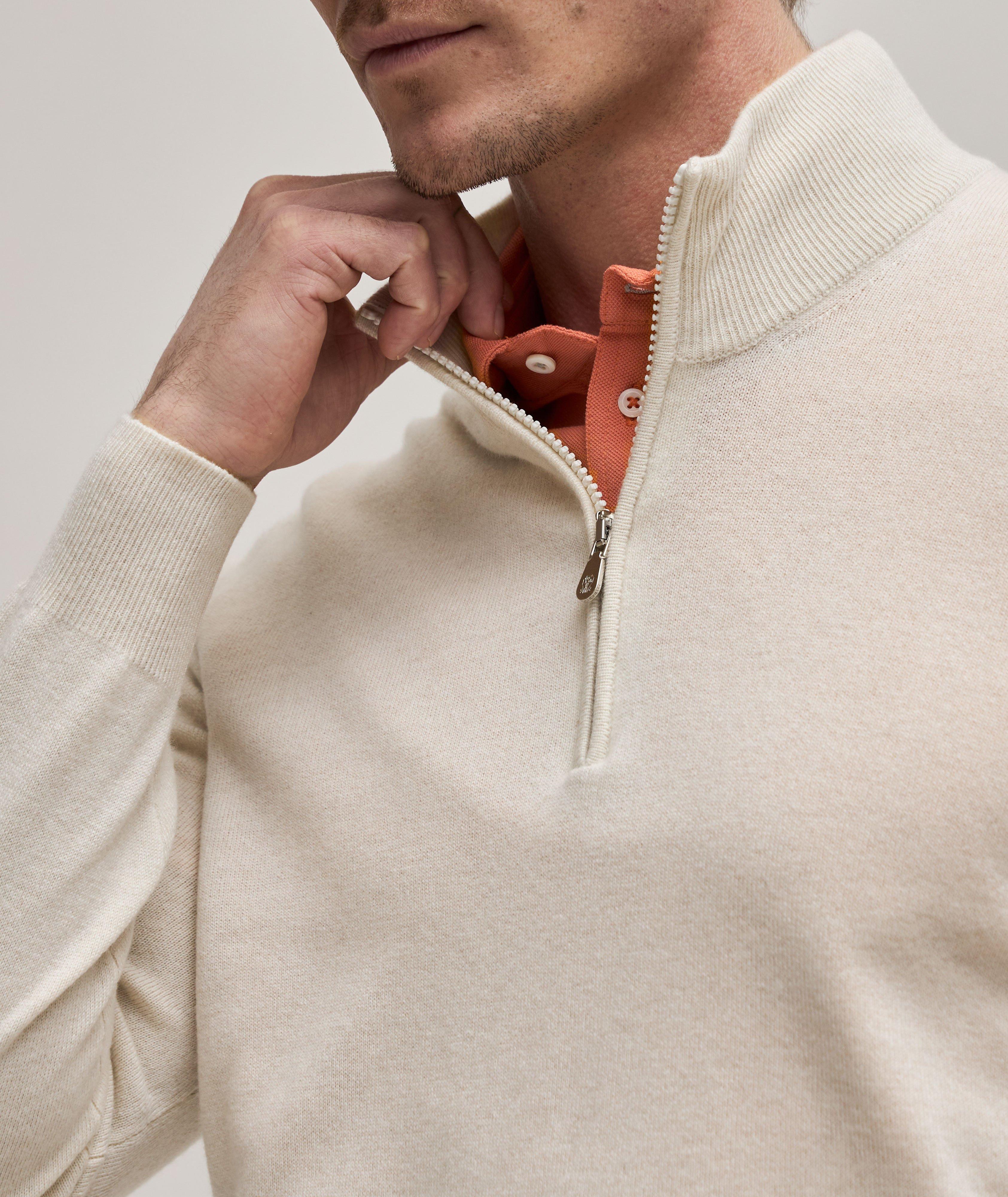 Half-Zip Cashmere Sweater image 4