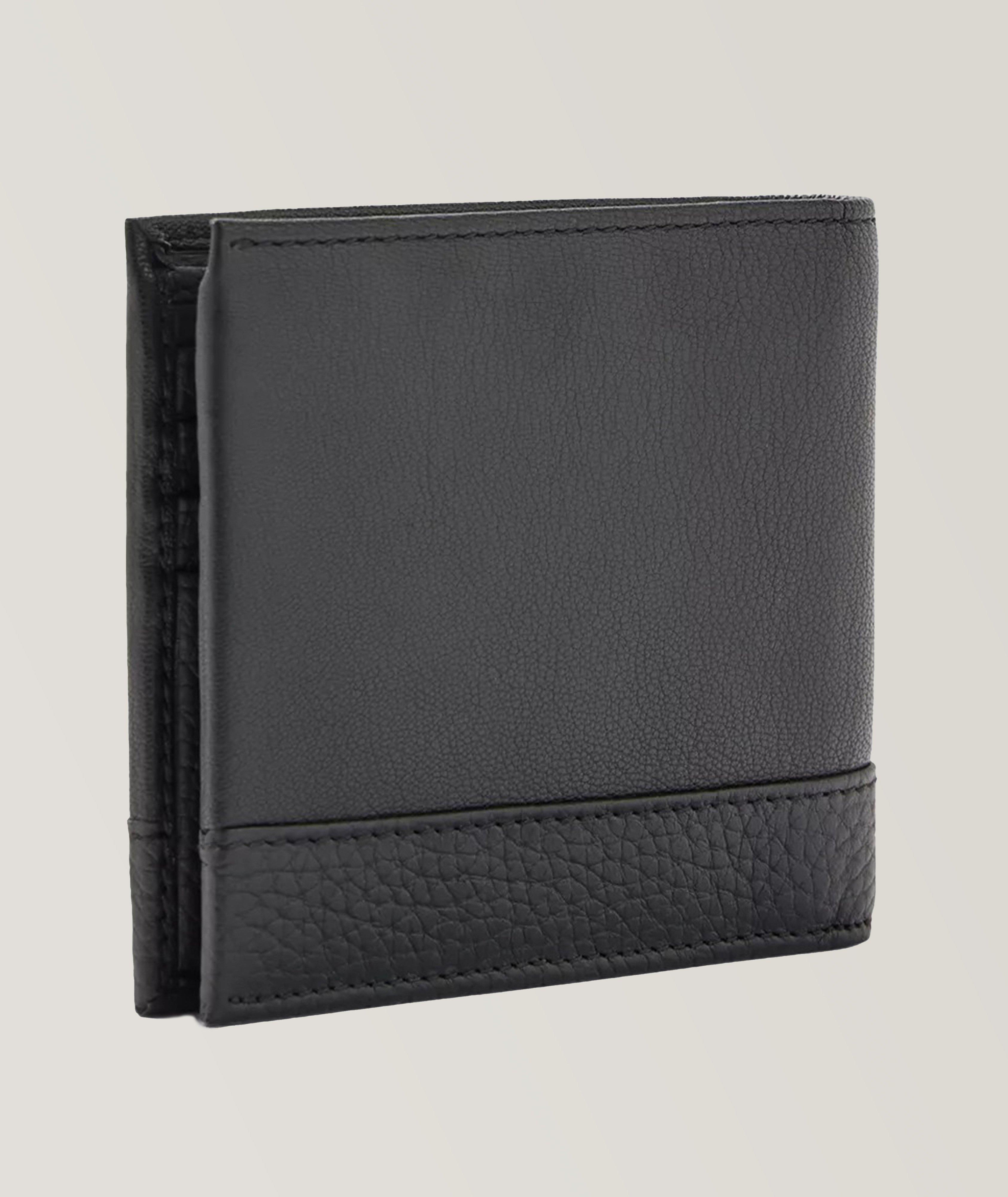 Grain Leather Logo Lettering Bifold Wallet image 2
