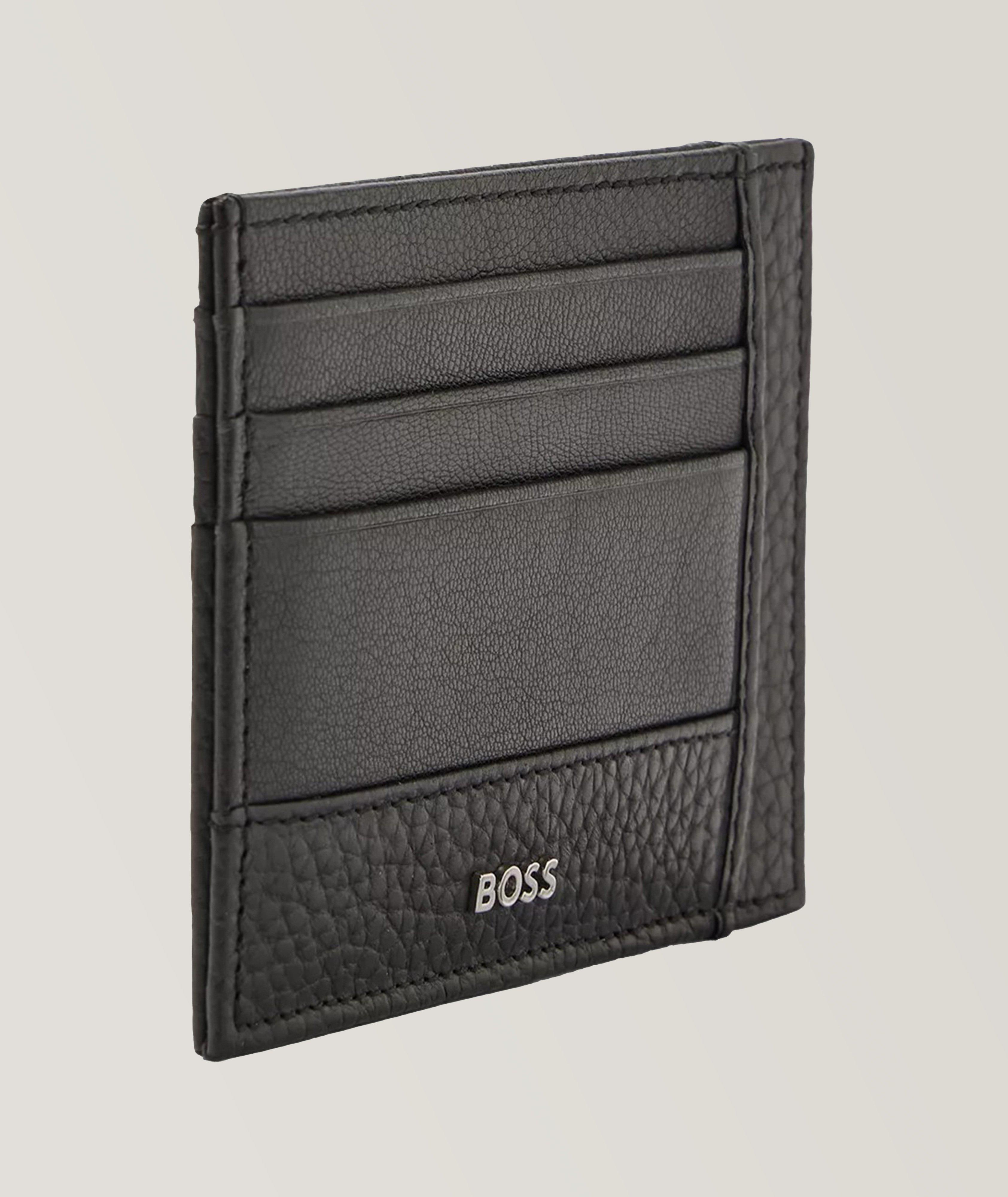 Porte-carte en cuir grenu image 1