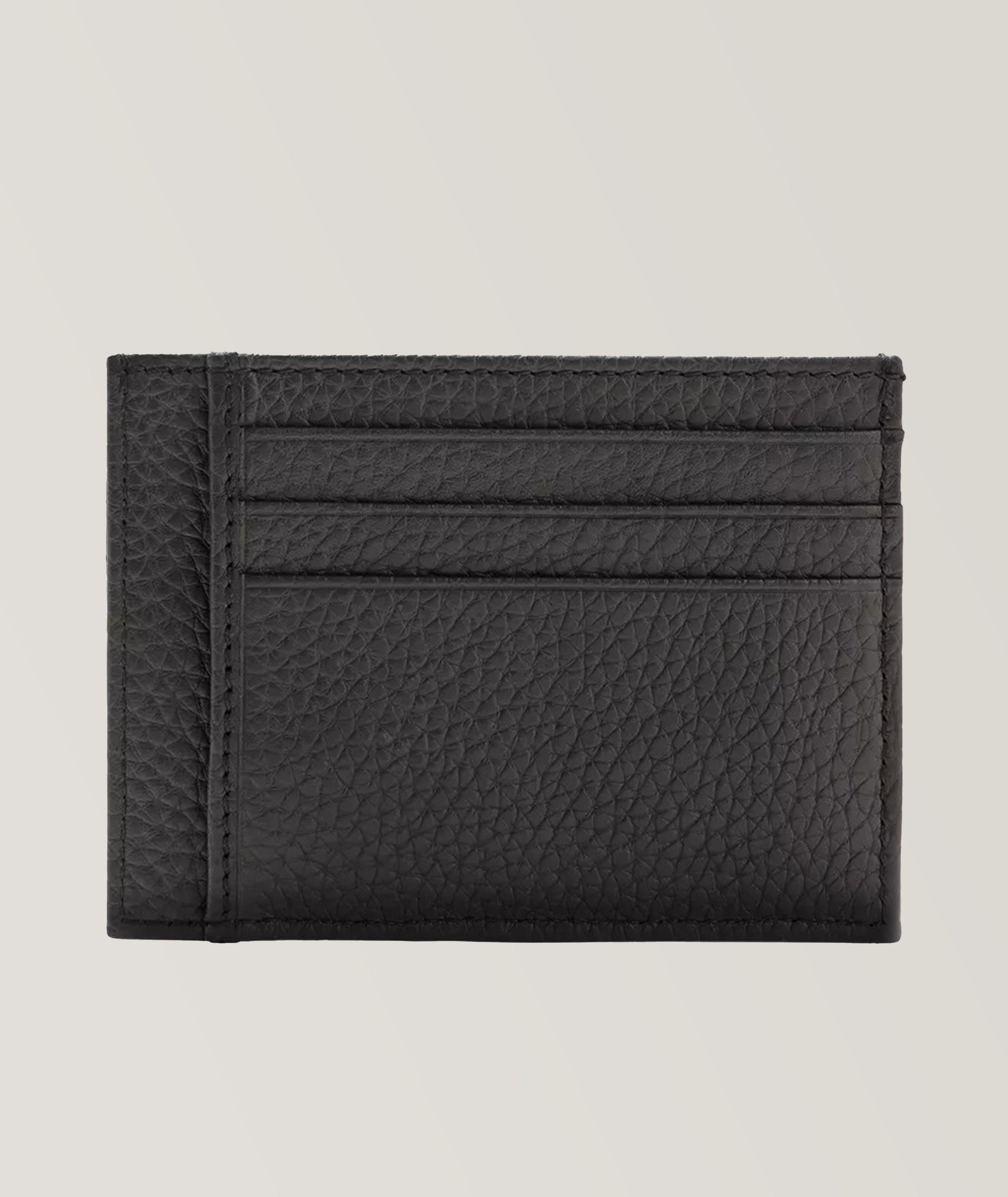 Porte-carte en cuir grenu image 2
