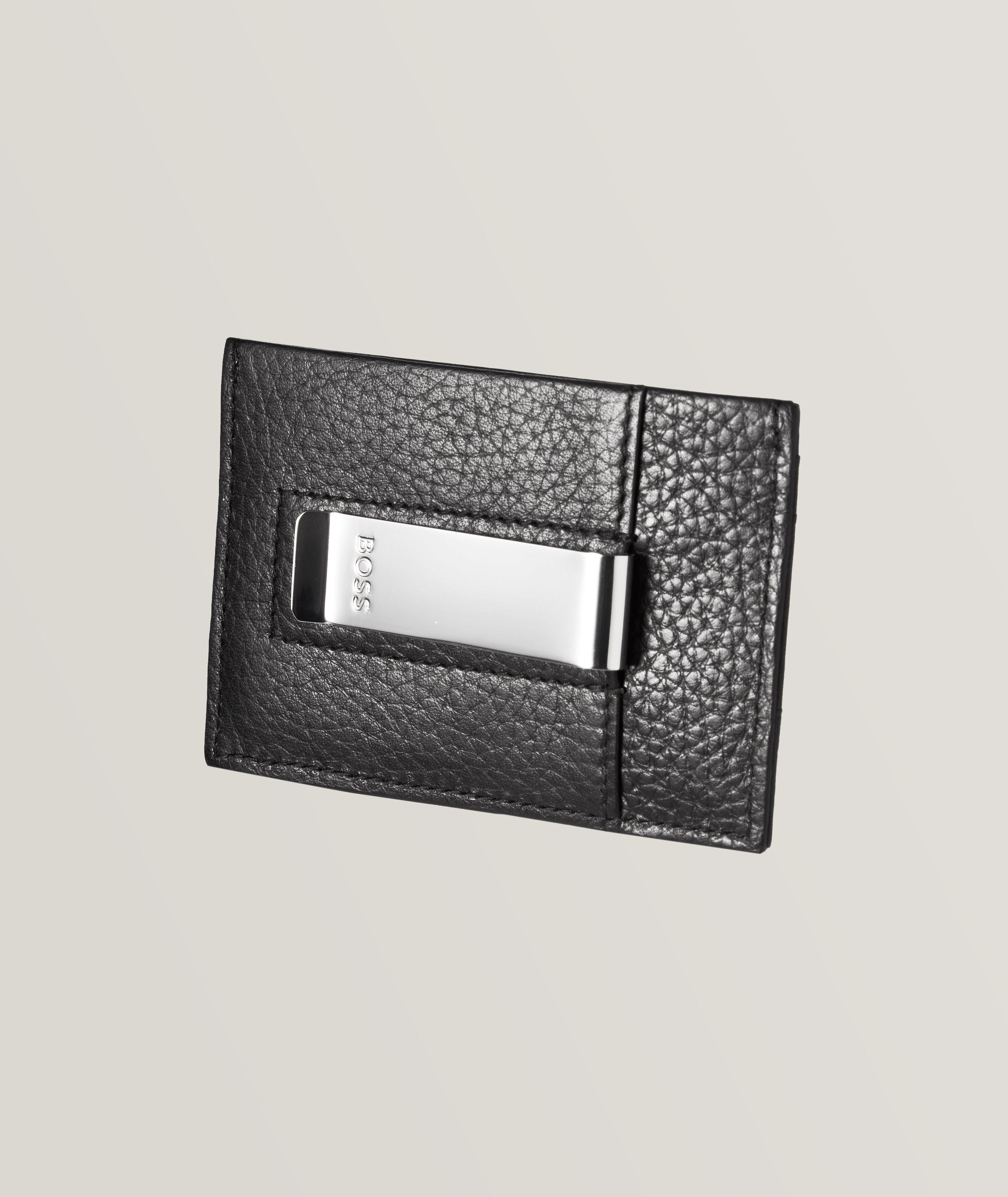 Porte-carte en cuir grenu image 1