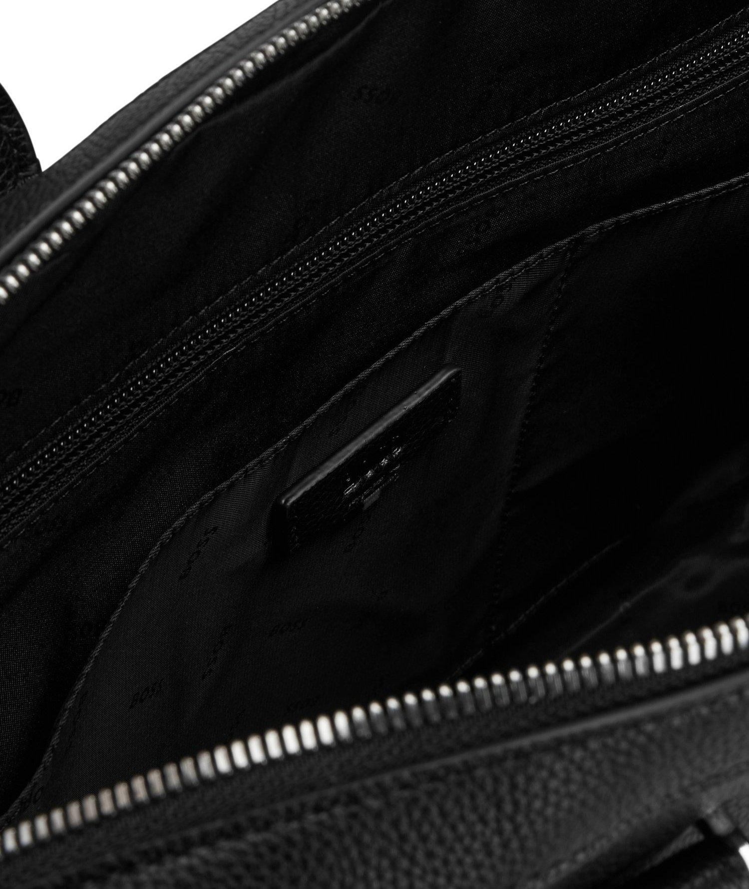 Grained Leather Embossed Logo Document Case image 1