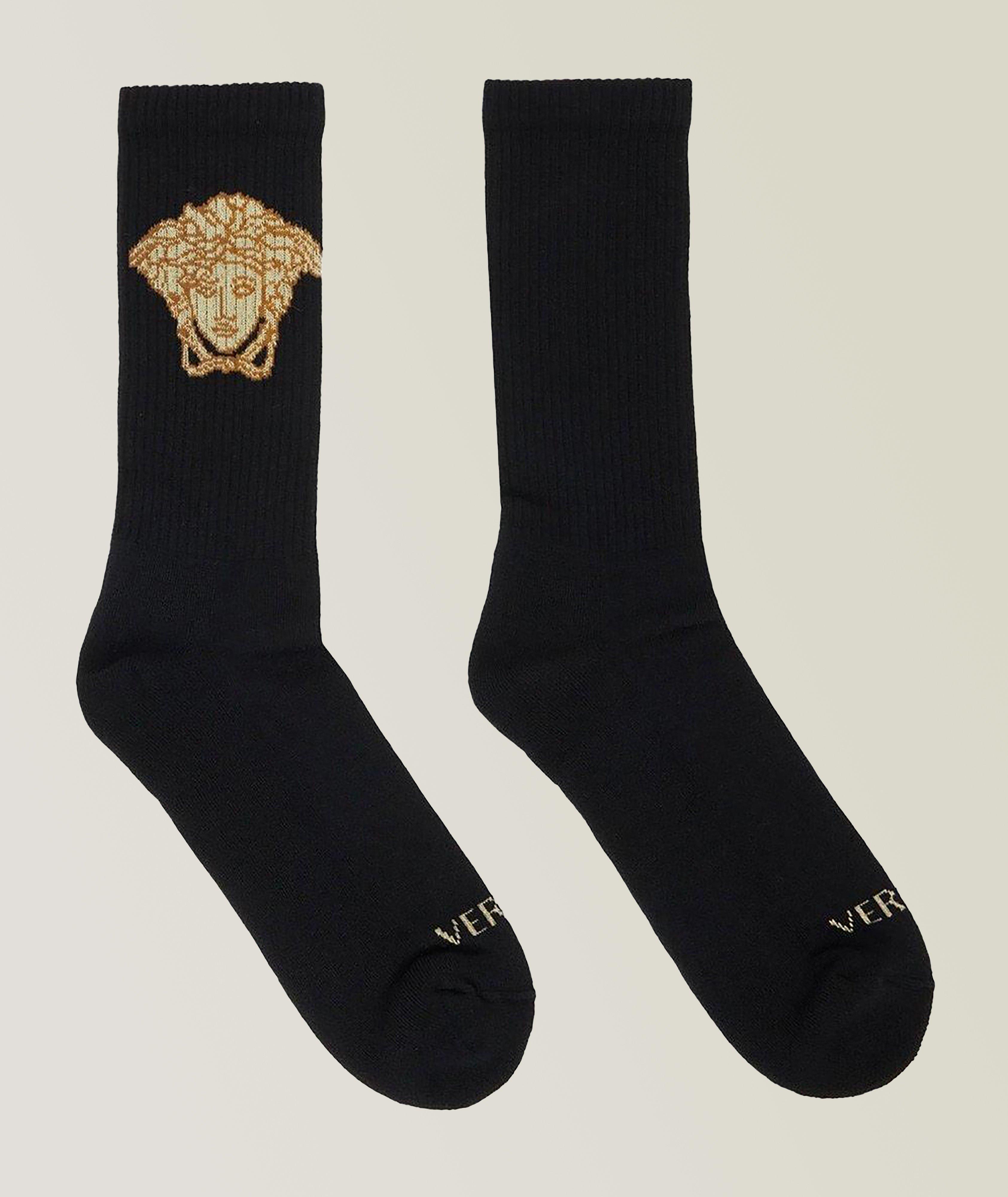 Medusa Head Cotton Crew Sock image 0