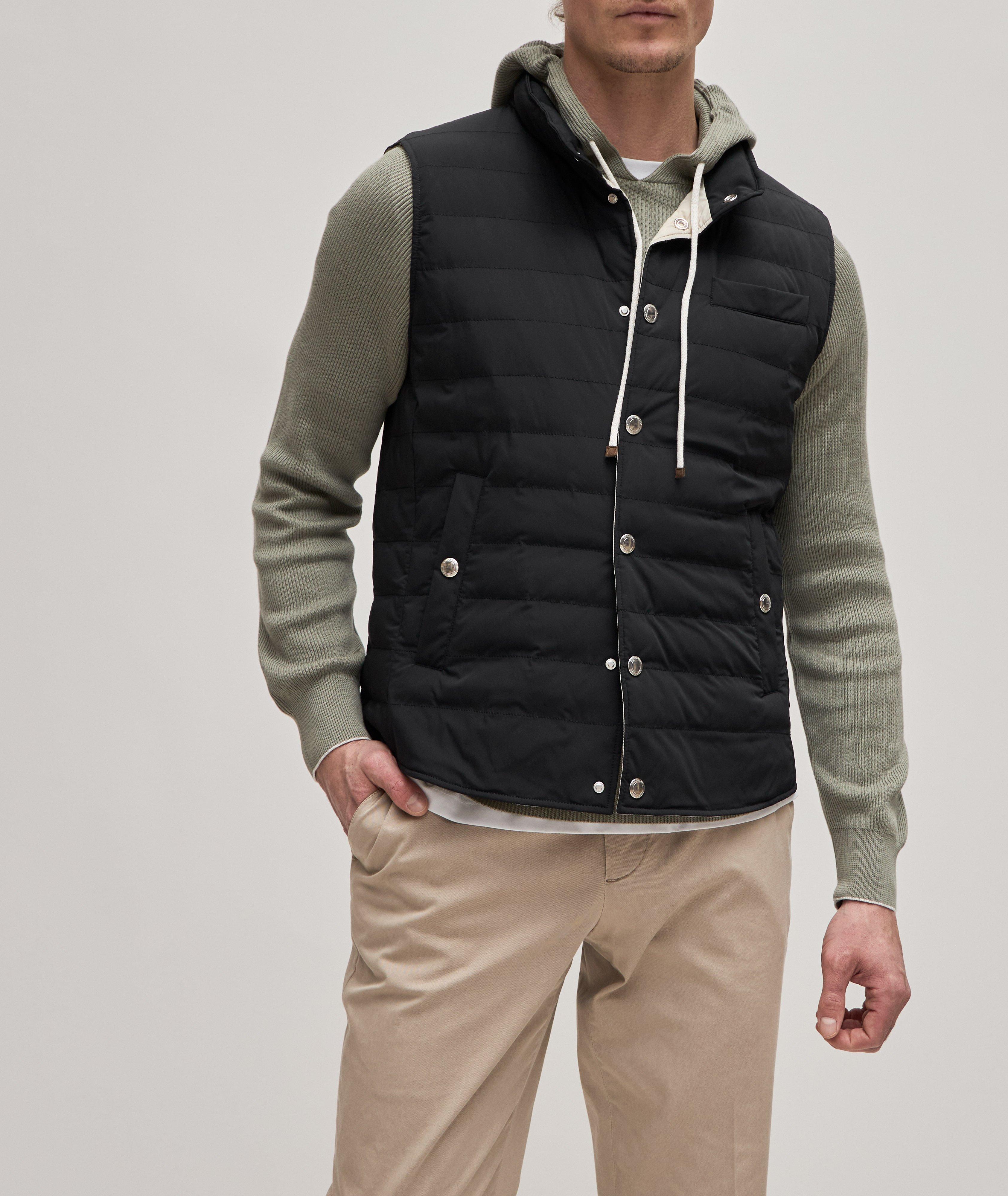 Veste surpiquée et résistante à l’eau en nylon et en duvet image 2