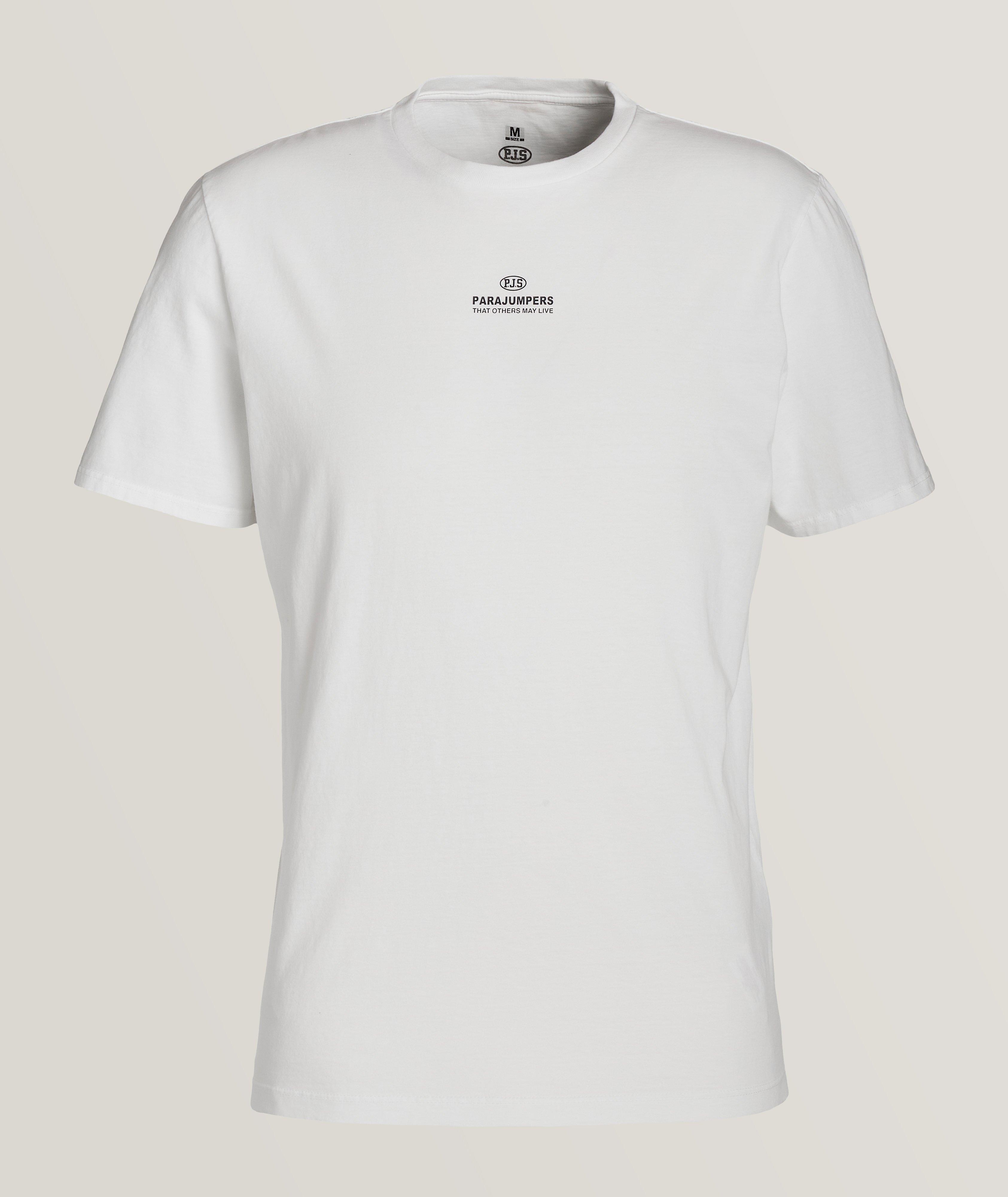 Rescue Chest Print Logo Cotton T-Shirt image 0