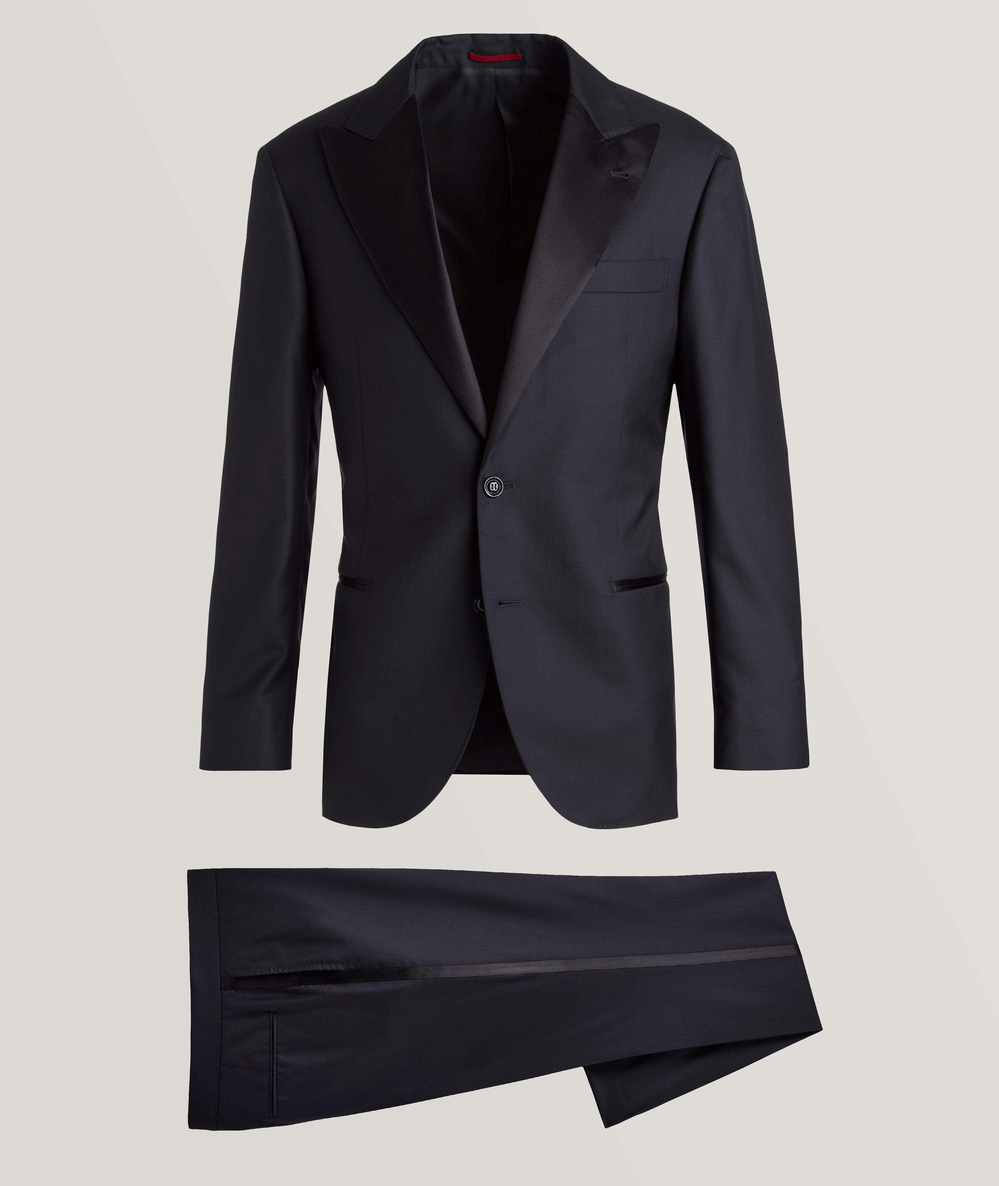 BOSS - Slim-fit tuxedo in Italian virgin wool and mohair