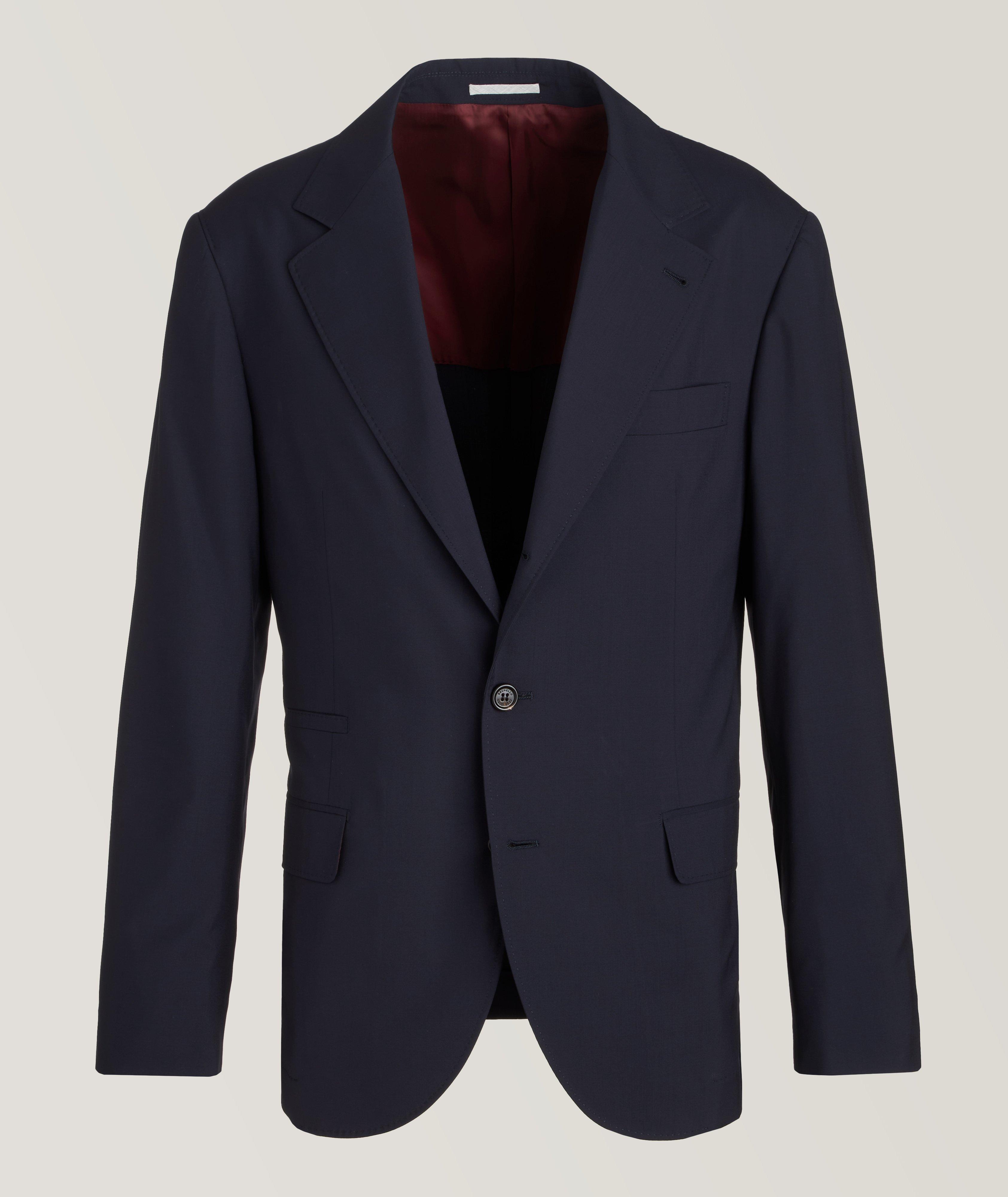 Unstructured Wool-Silk Sports Jacket image 0