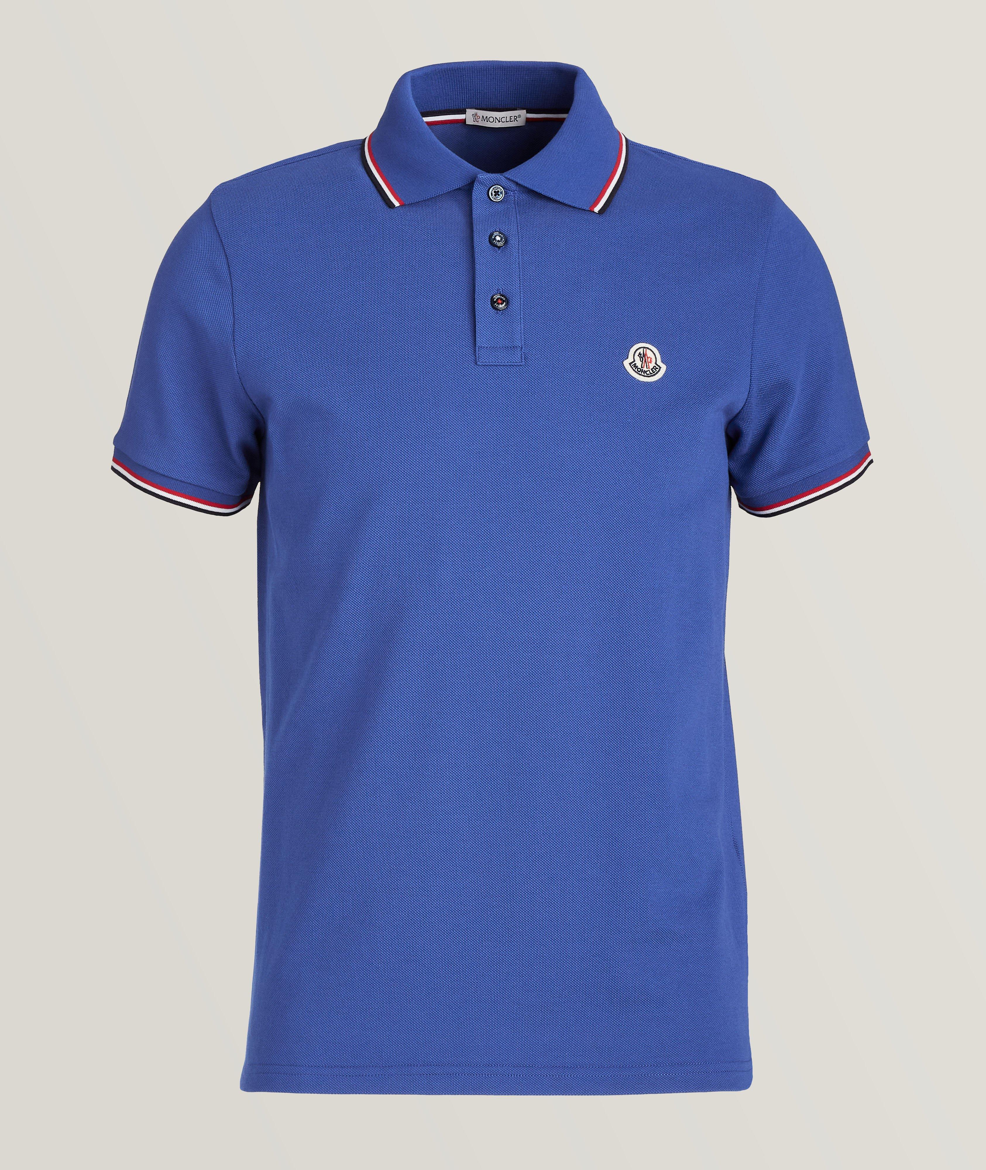 Moncler Piqué Cotton Polo | Polos | Harry Rosen