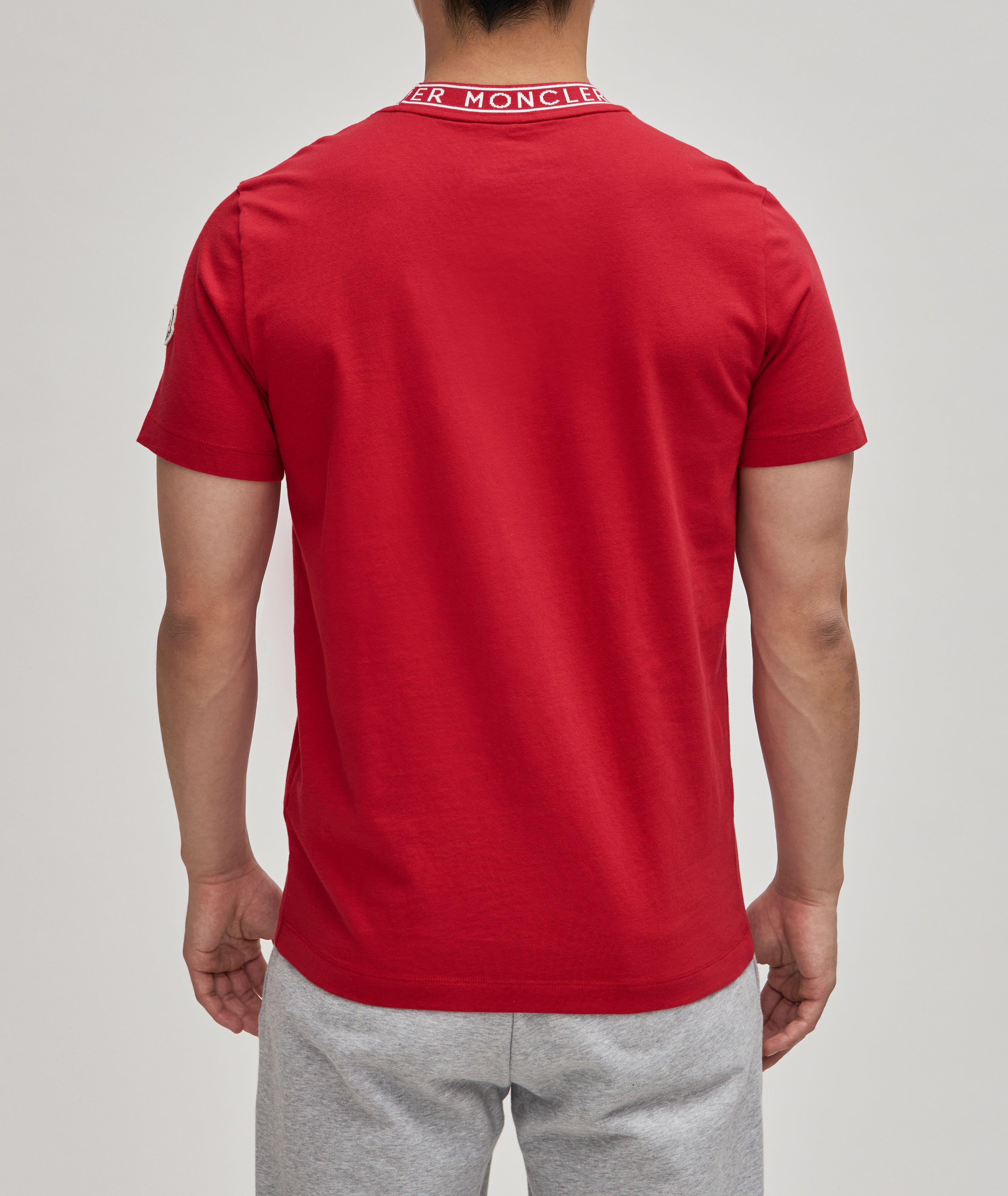 T-shirt en coton à encolure ronde avec logos image 3