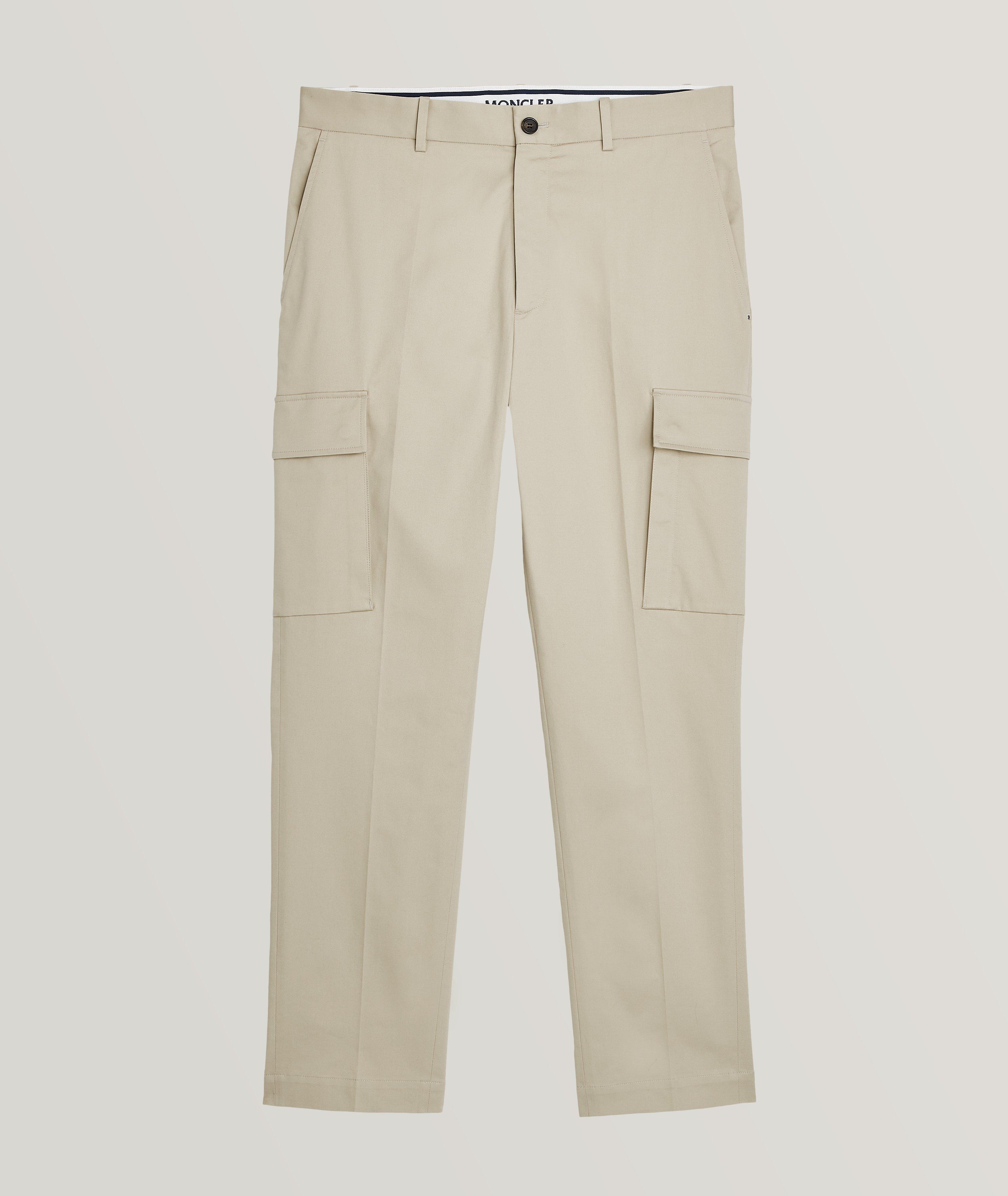 STRETCH COTTON CANVAS CARGO PANTS