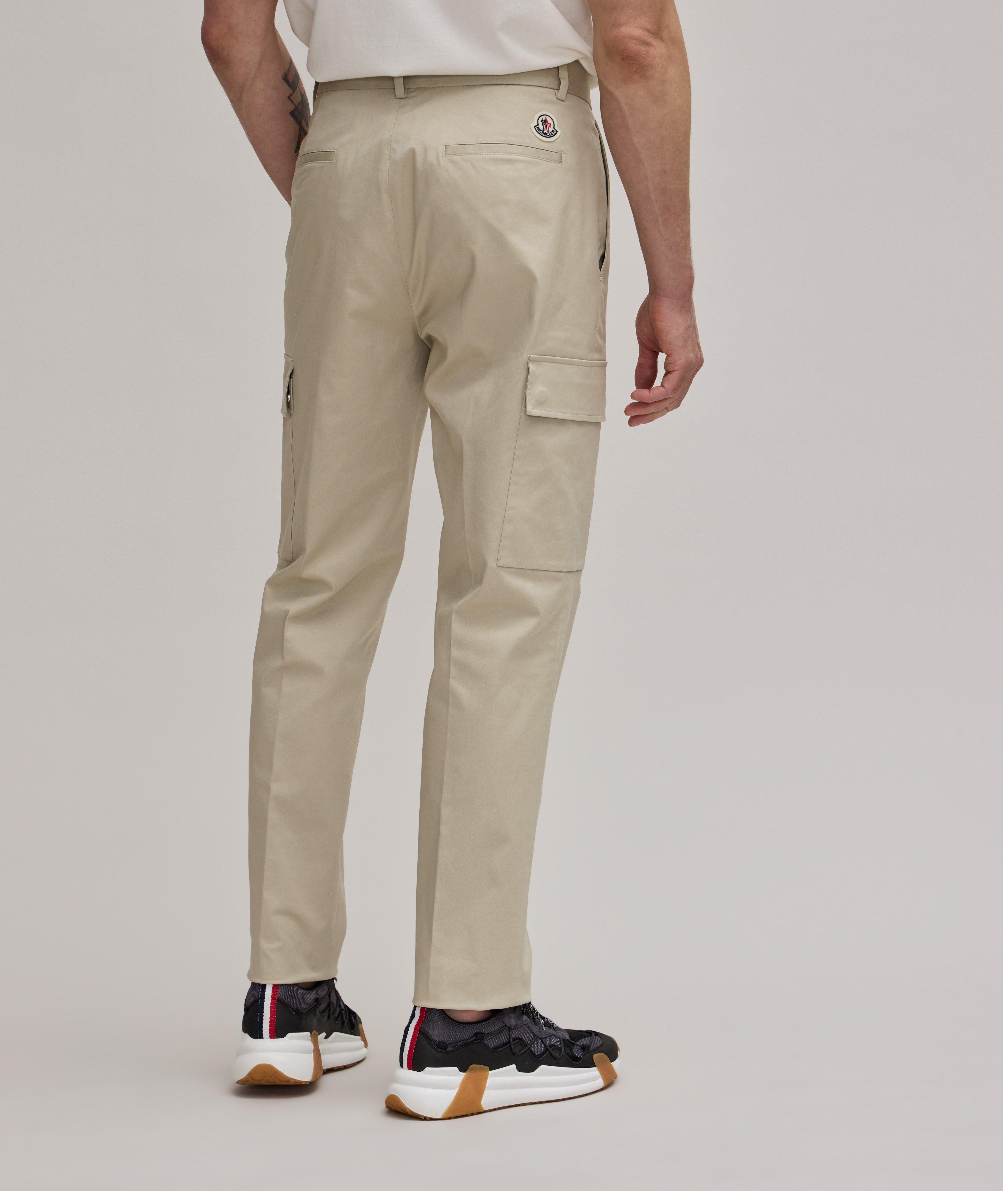 Moncler Pantalon Sportivo en coton extensible à poches cargos, Pantalons