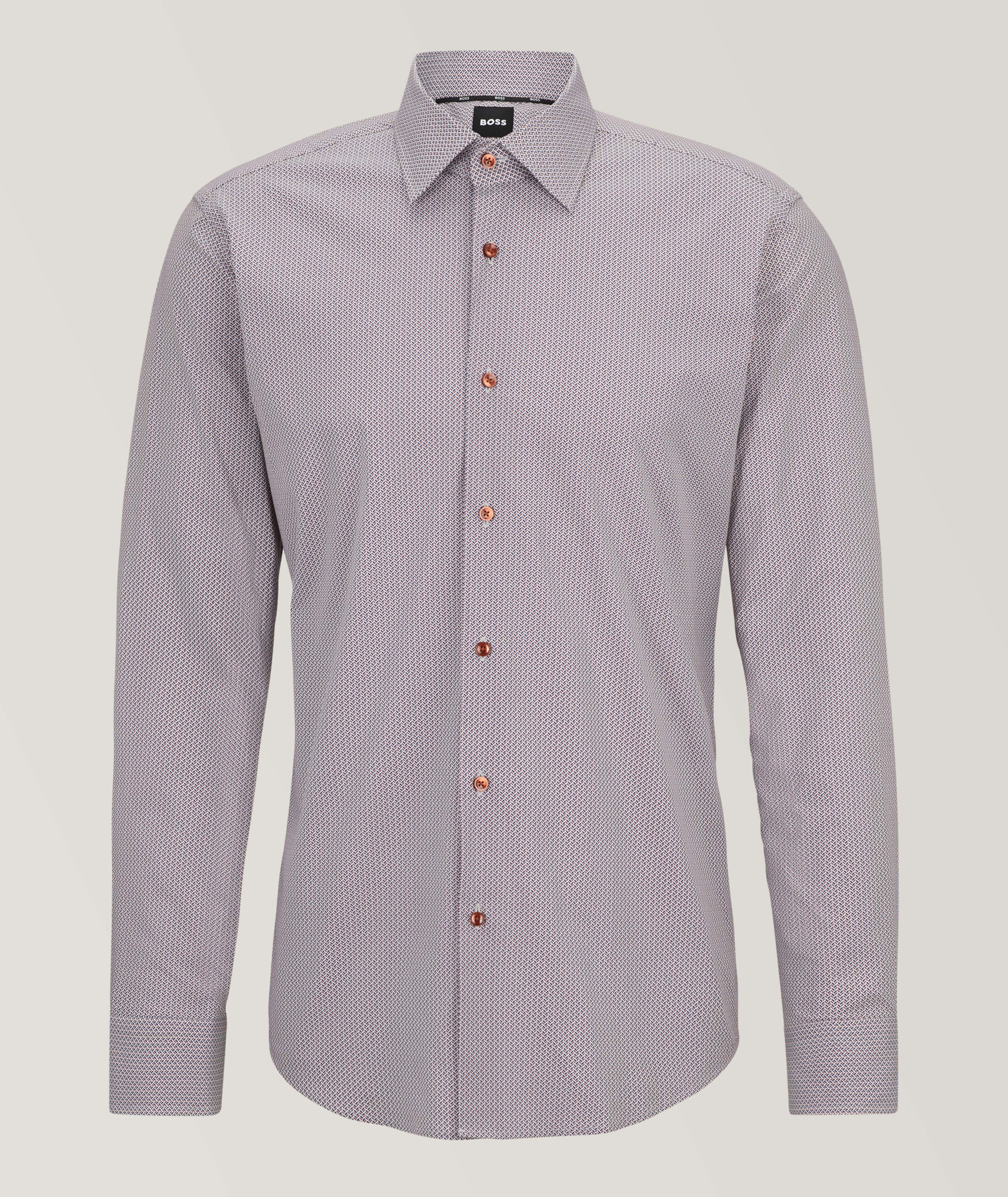 Chemise habillée en coton extensible image 0