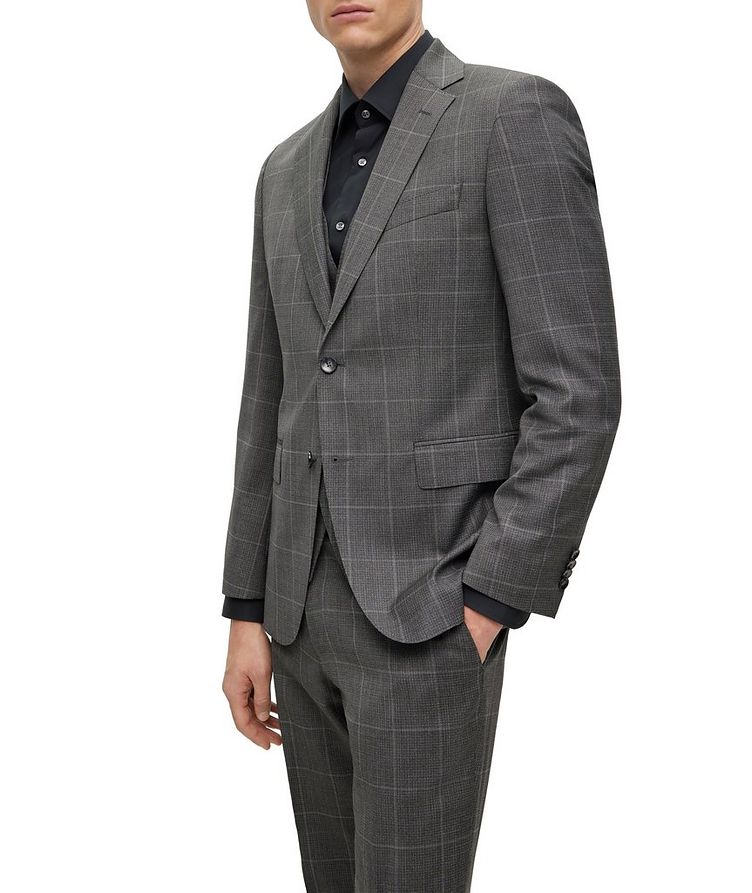 Checked Virgin Wool Three-Piece Suit image 1