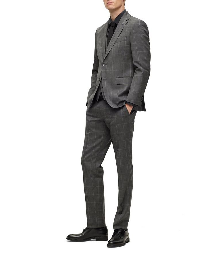 Checked Virgin Wool Three-Piece Suit image 7