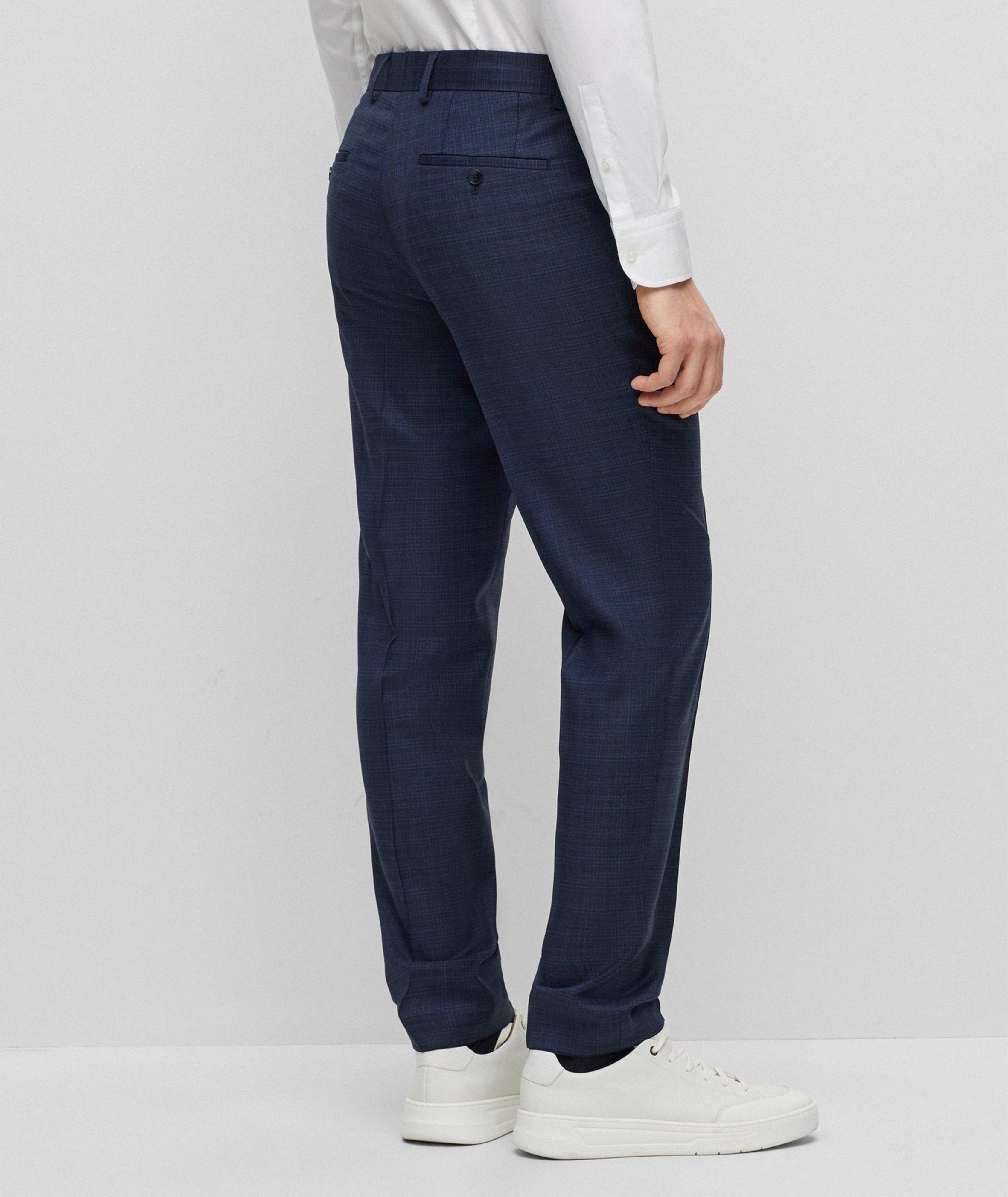 Slim-Fit Check Stretch-Wool Suit image 4