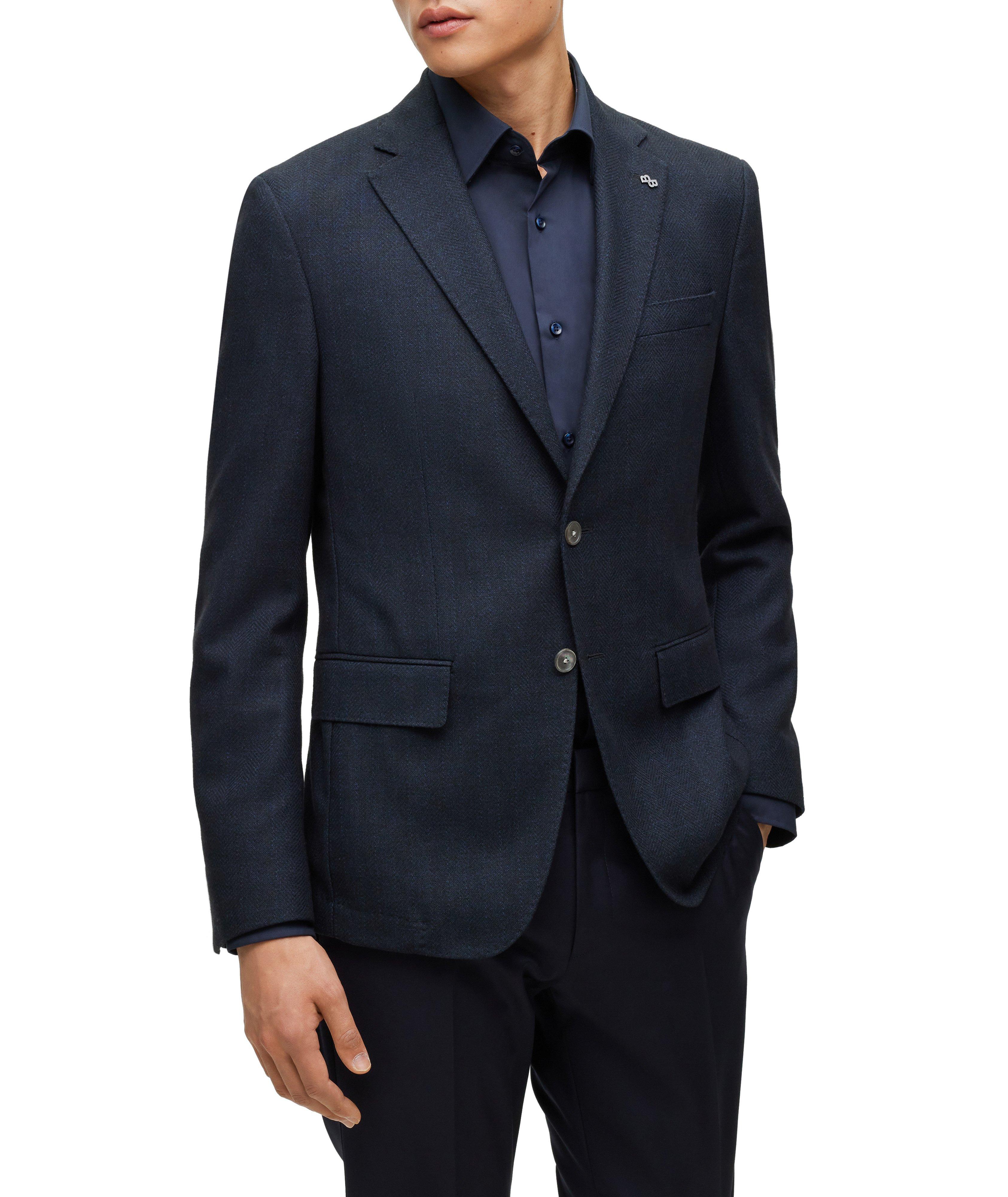 Herringbone Cotton-Virgin Wool Sport Jacket image 1