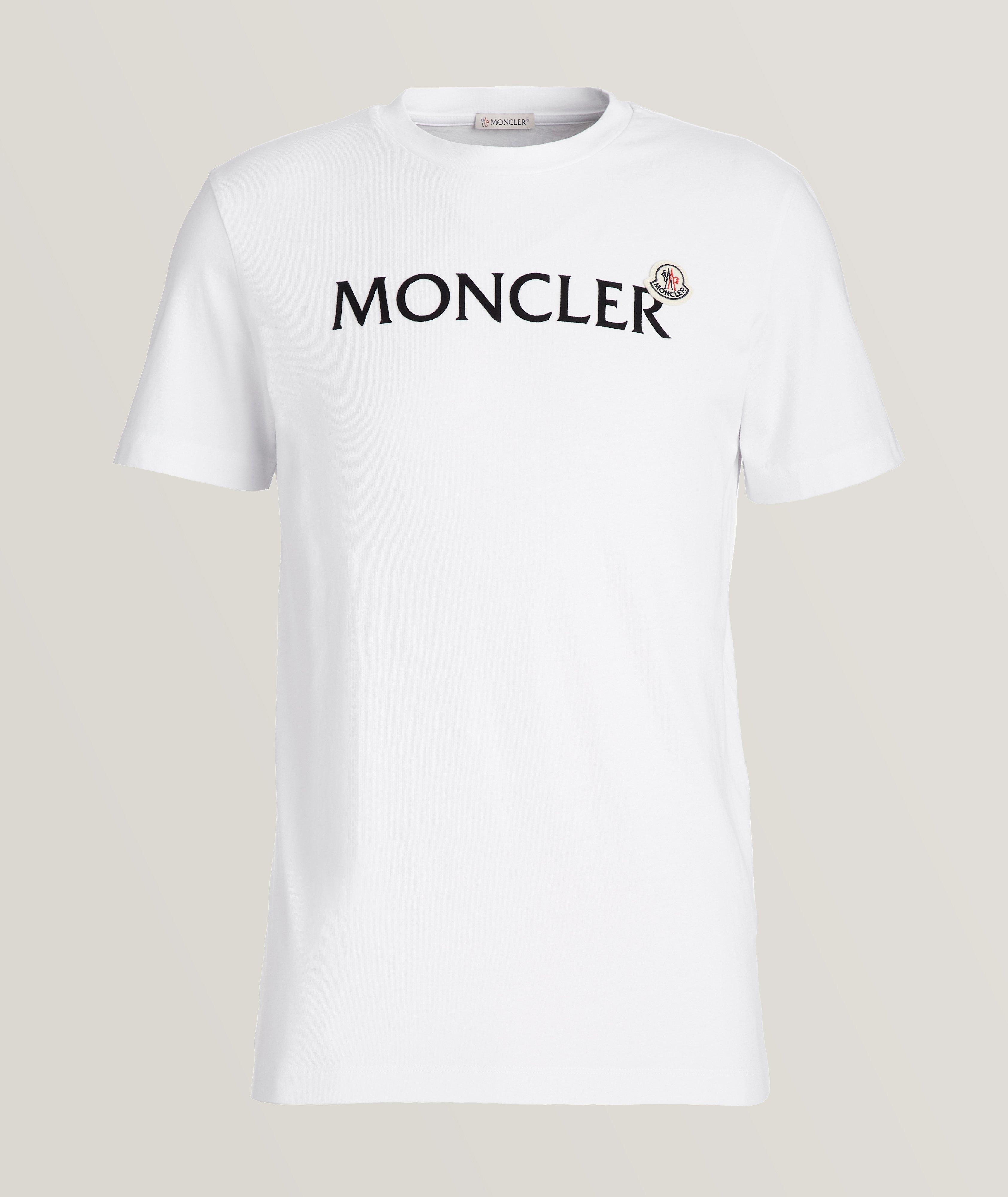 Moncler Script Logo Jersey Cotton T-Shirt | T-Shirts | Harry Rosen