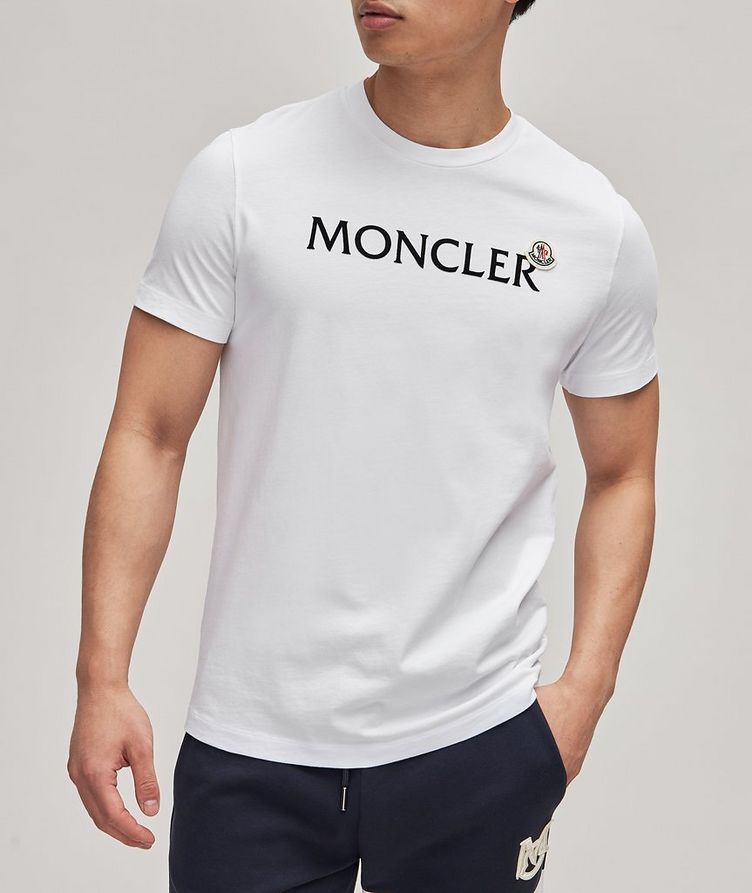 T-shirt en coton à encolure ronde avec logo image 2