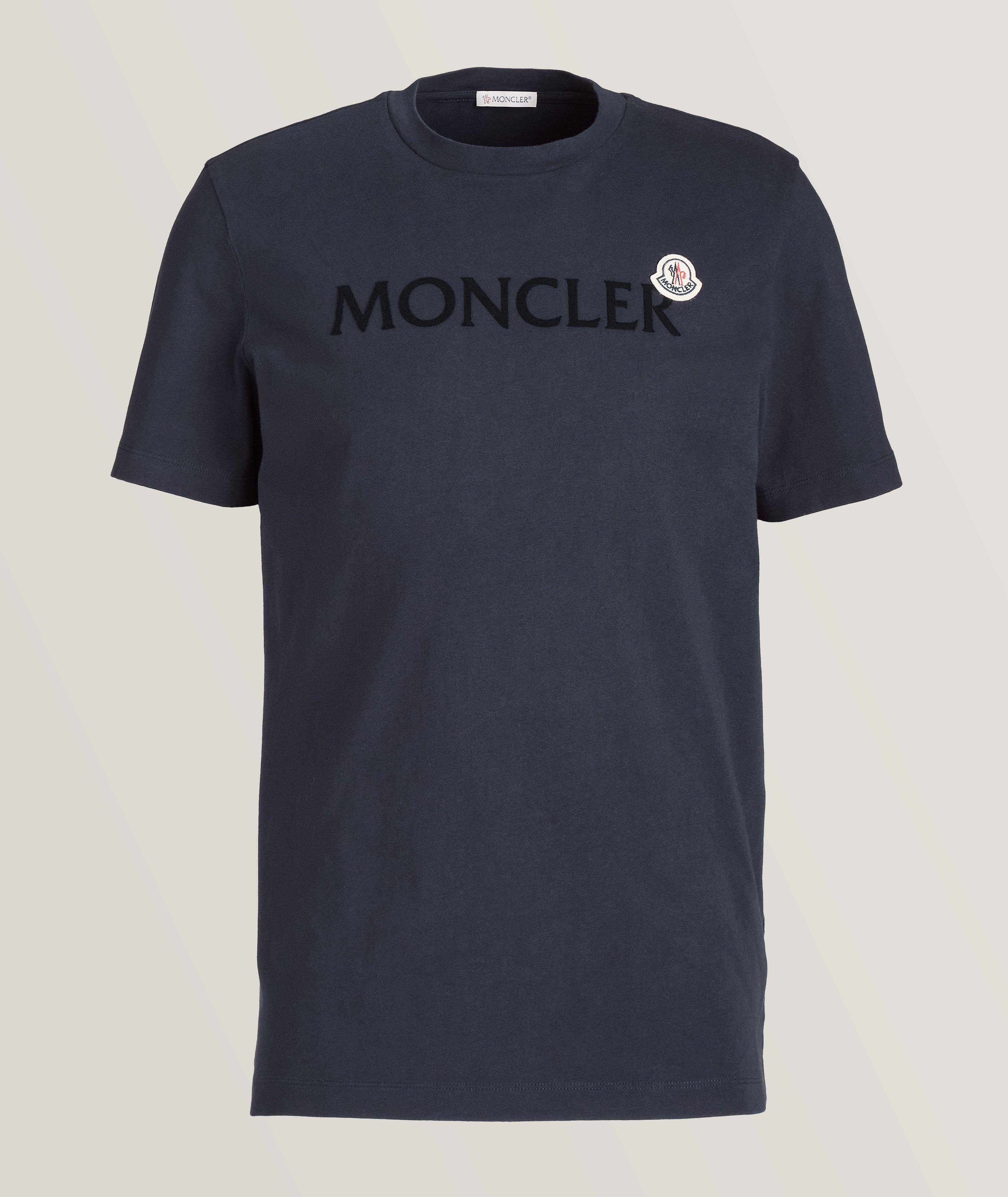 Moncler Script Logo Jersey Cotton T-Shirt | T-Shirts | Harry Rosen