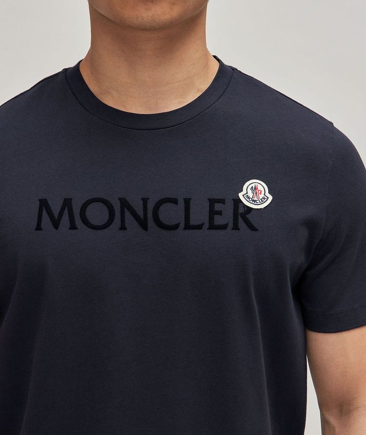 T-shirt en coton à encolure ronde avec logo image 4