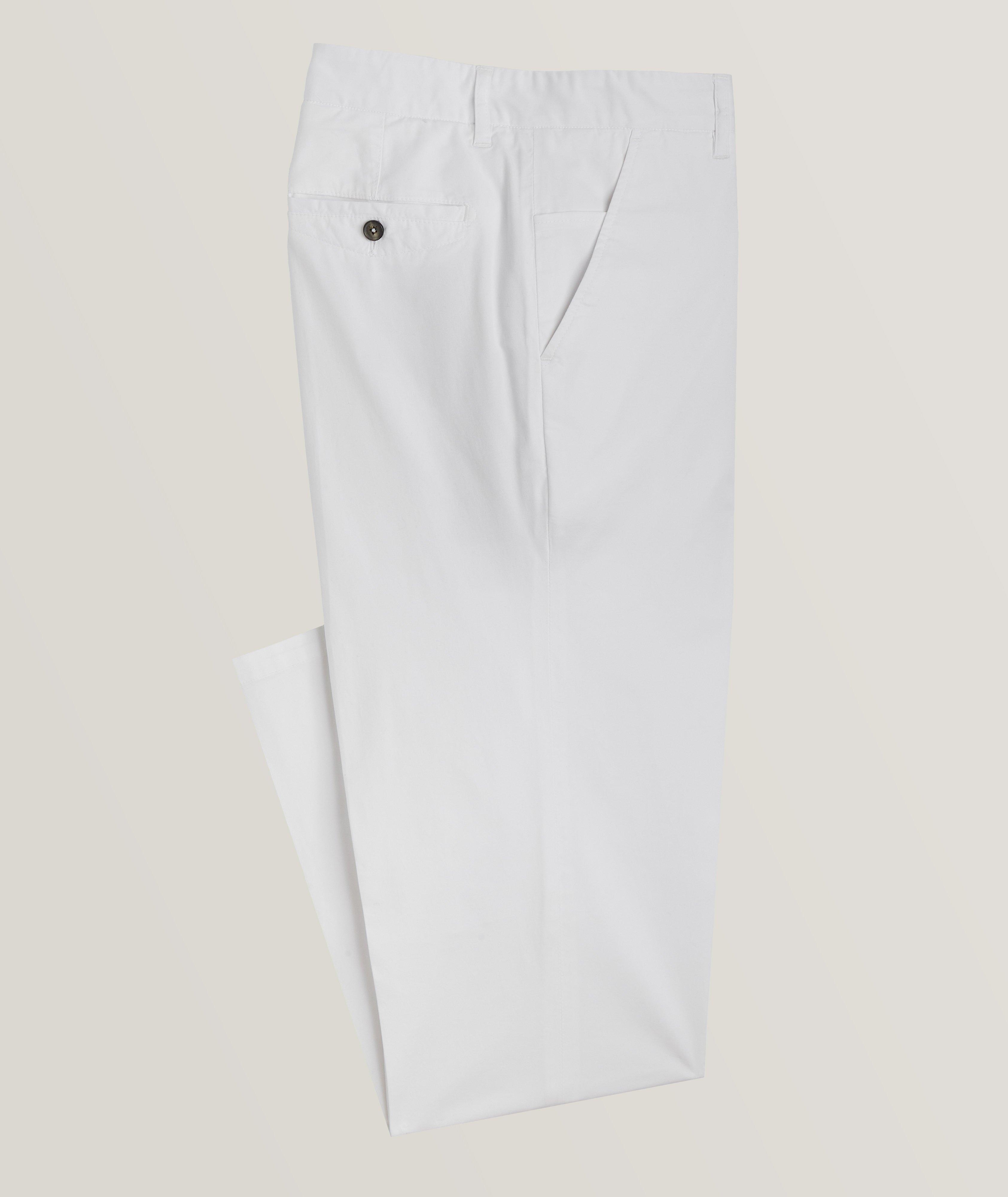 Isaia Slim-Fit Cotton-Stretch Chino Pants
