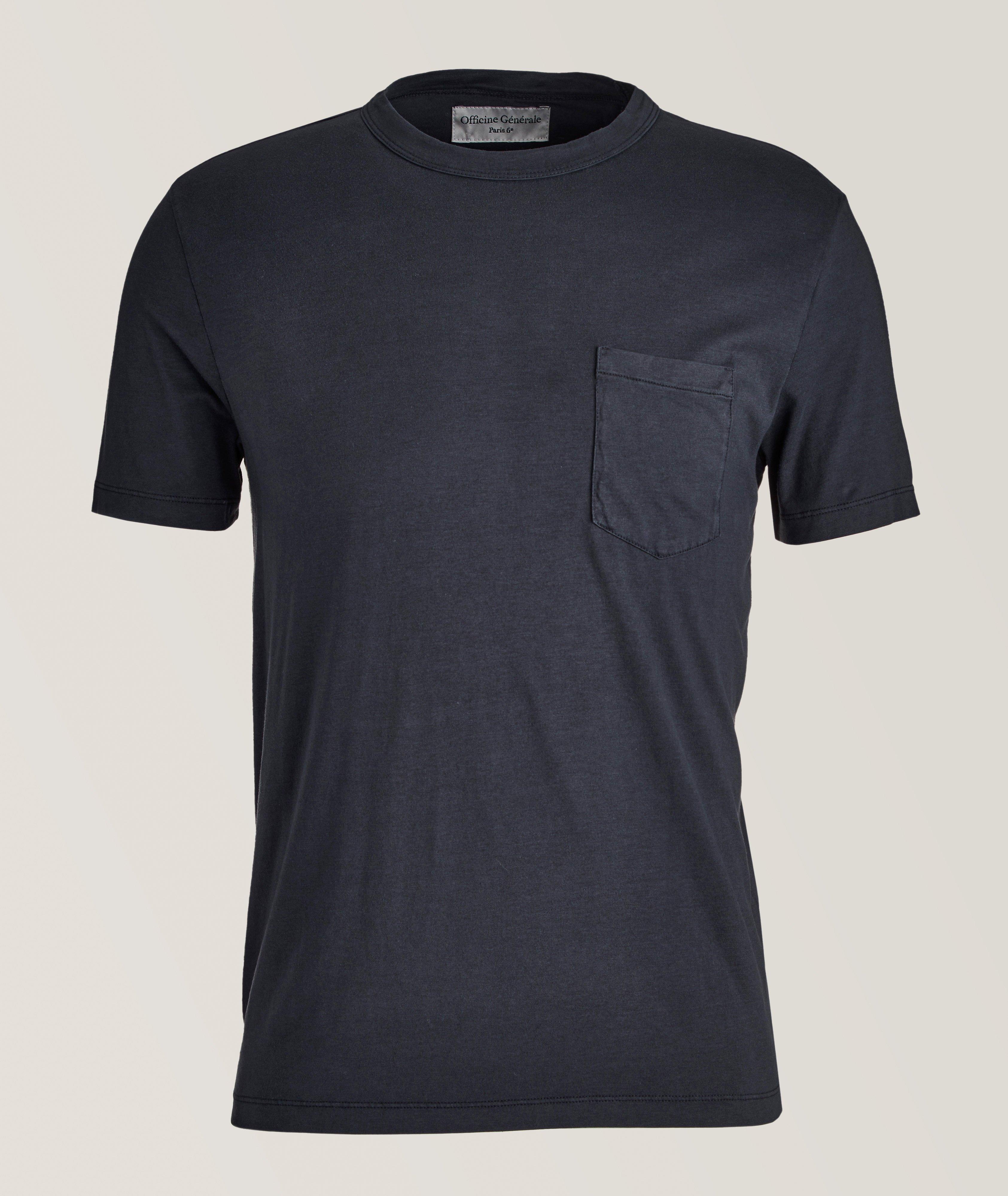 T-shirt en coton, en modal et en soie image 0