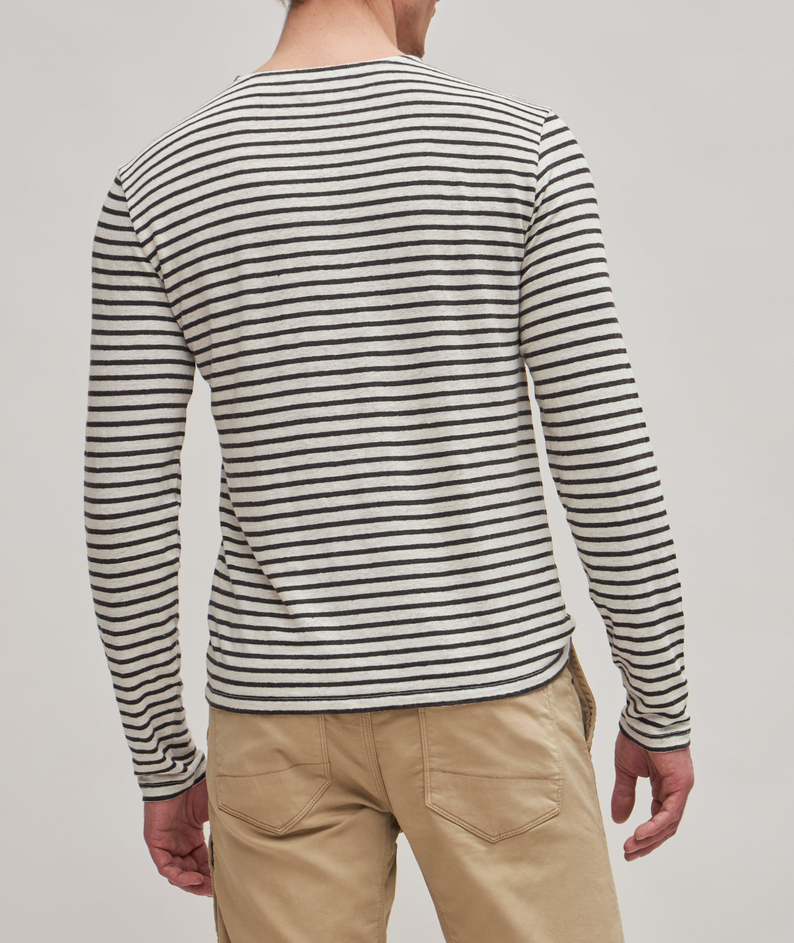 Pull en coton à rayures image 3