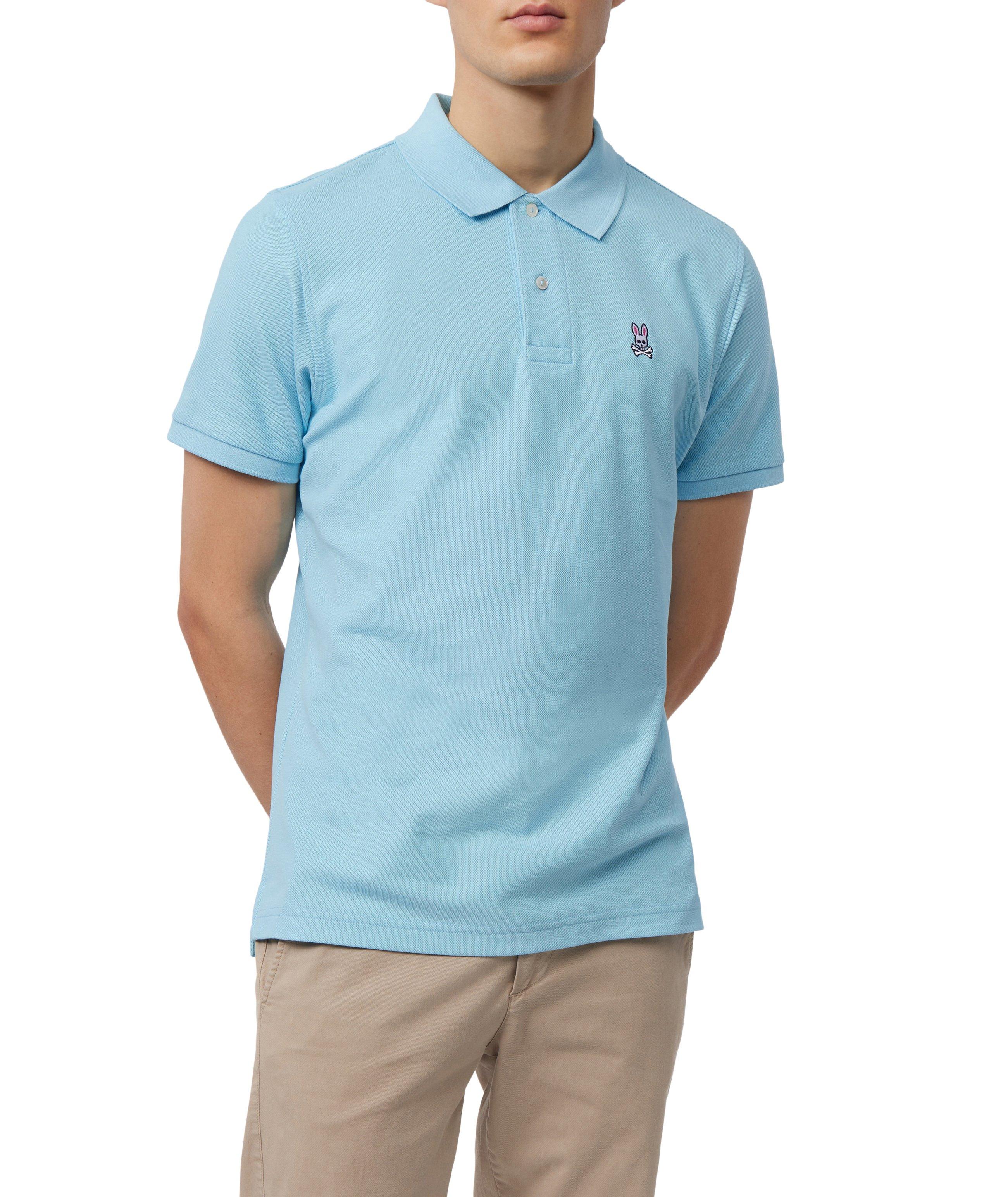 Polo en coton piqué avec logo de lapin image 2