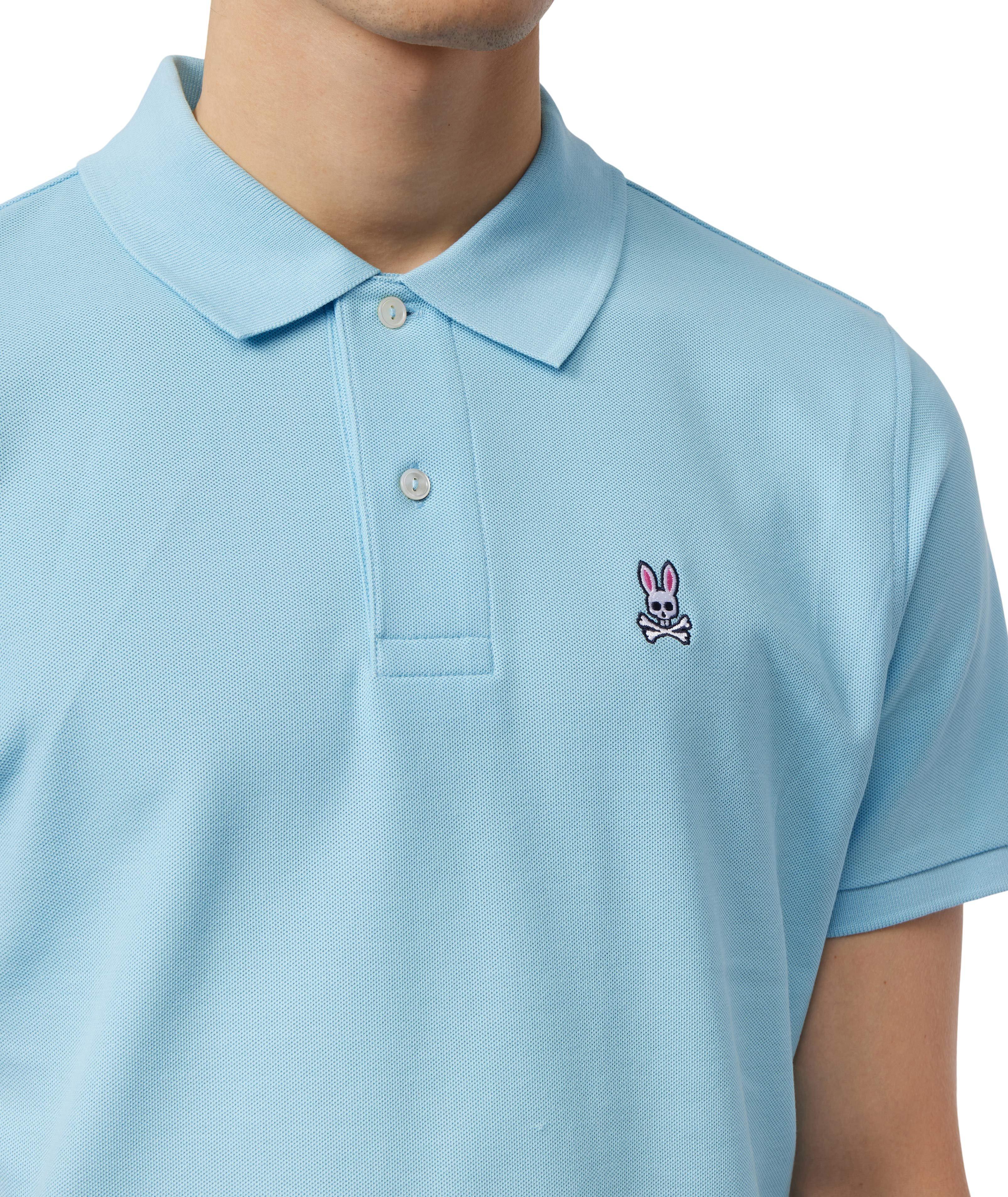 Polo en coton piqué avec logo de lapin image 4