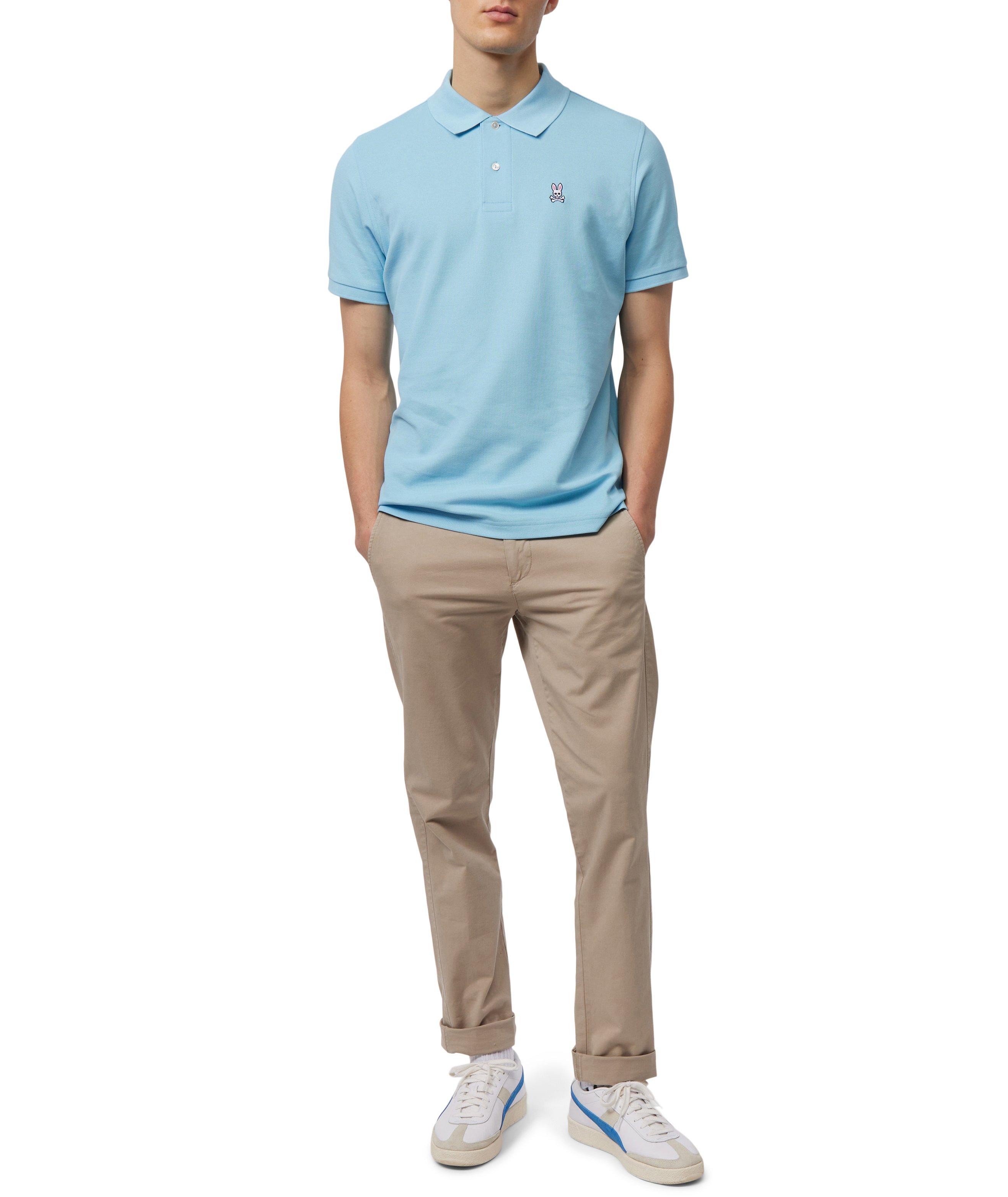 Polo en coton piqué avec logo de lapin image 5