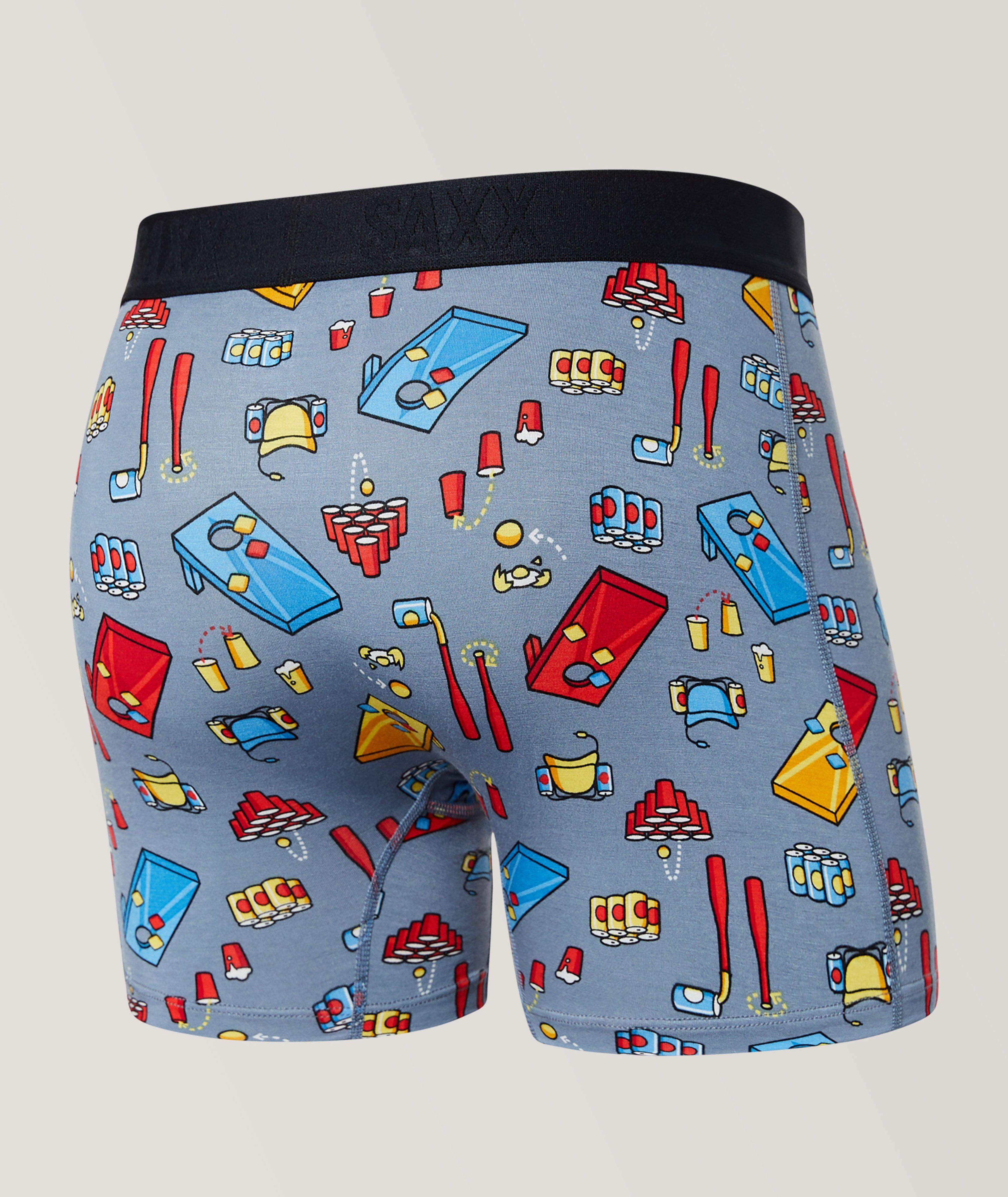 Slim Fit Beer Olympics Pattern Vibe Boxer Briefs