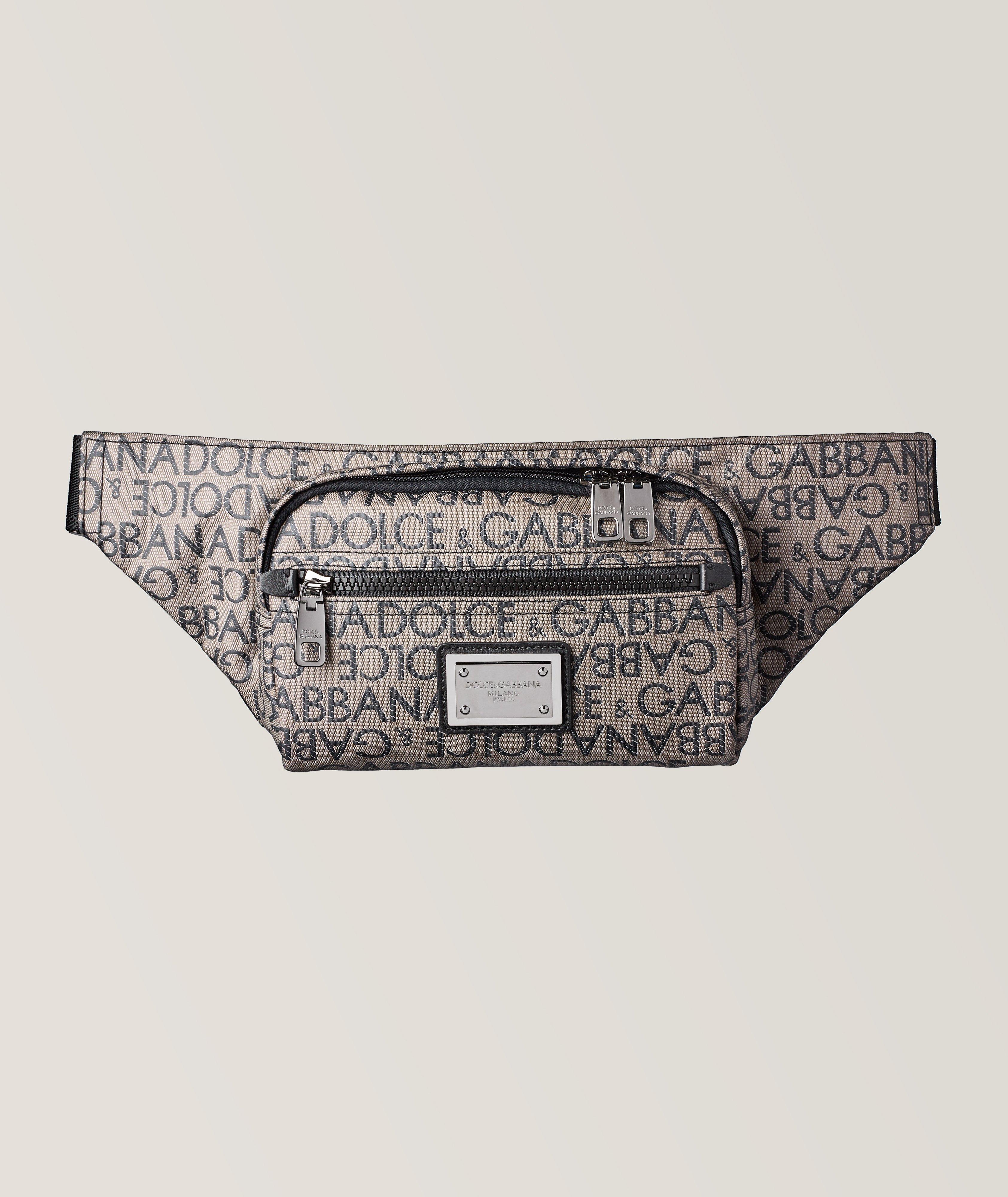 Jacquard Logo Plaque Technical Fabric Belt Bag image 0