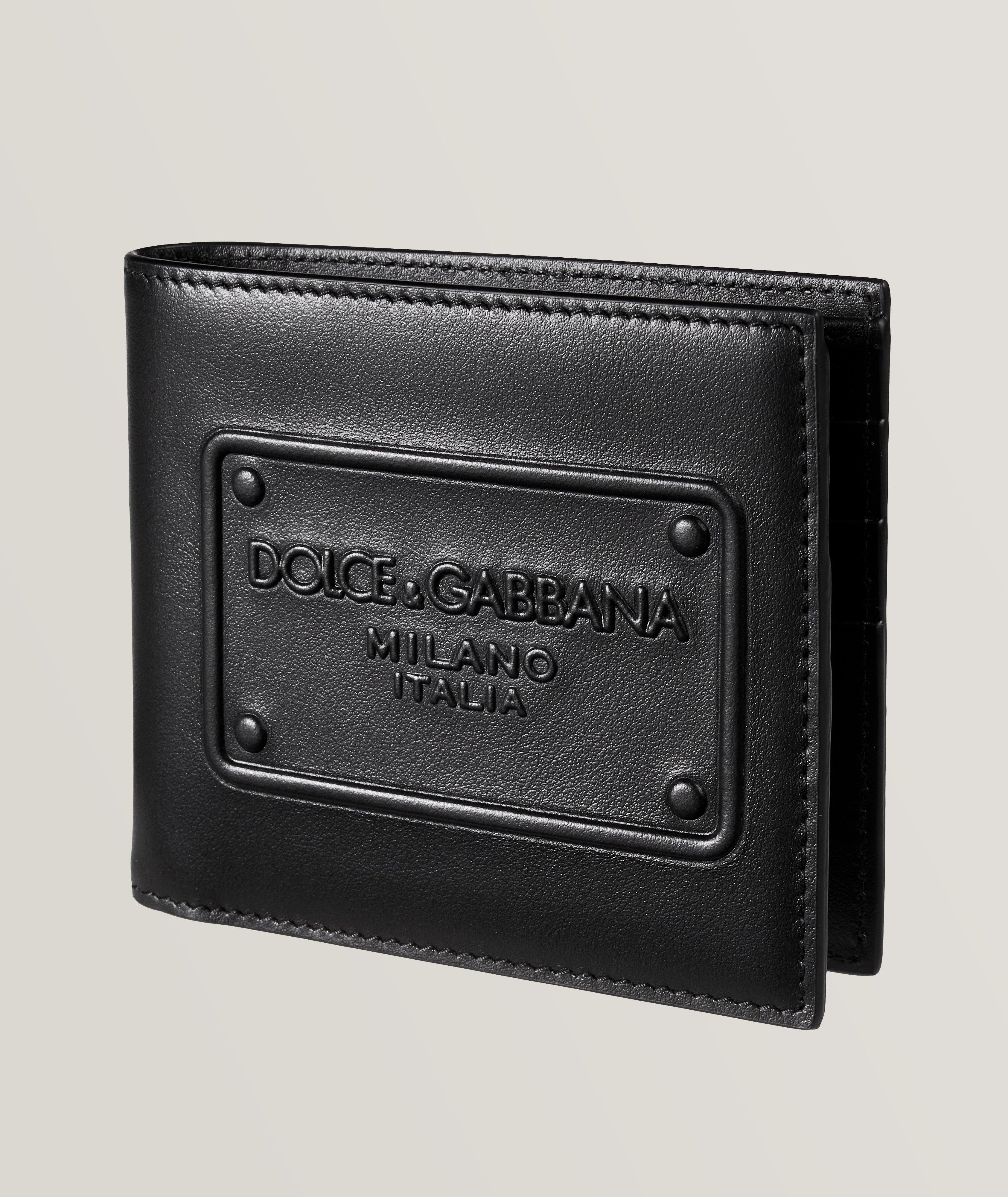 Dauphine Calfskin Logo Plaque Bifold Wallet image 0