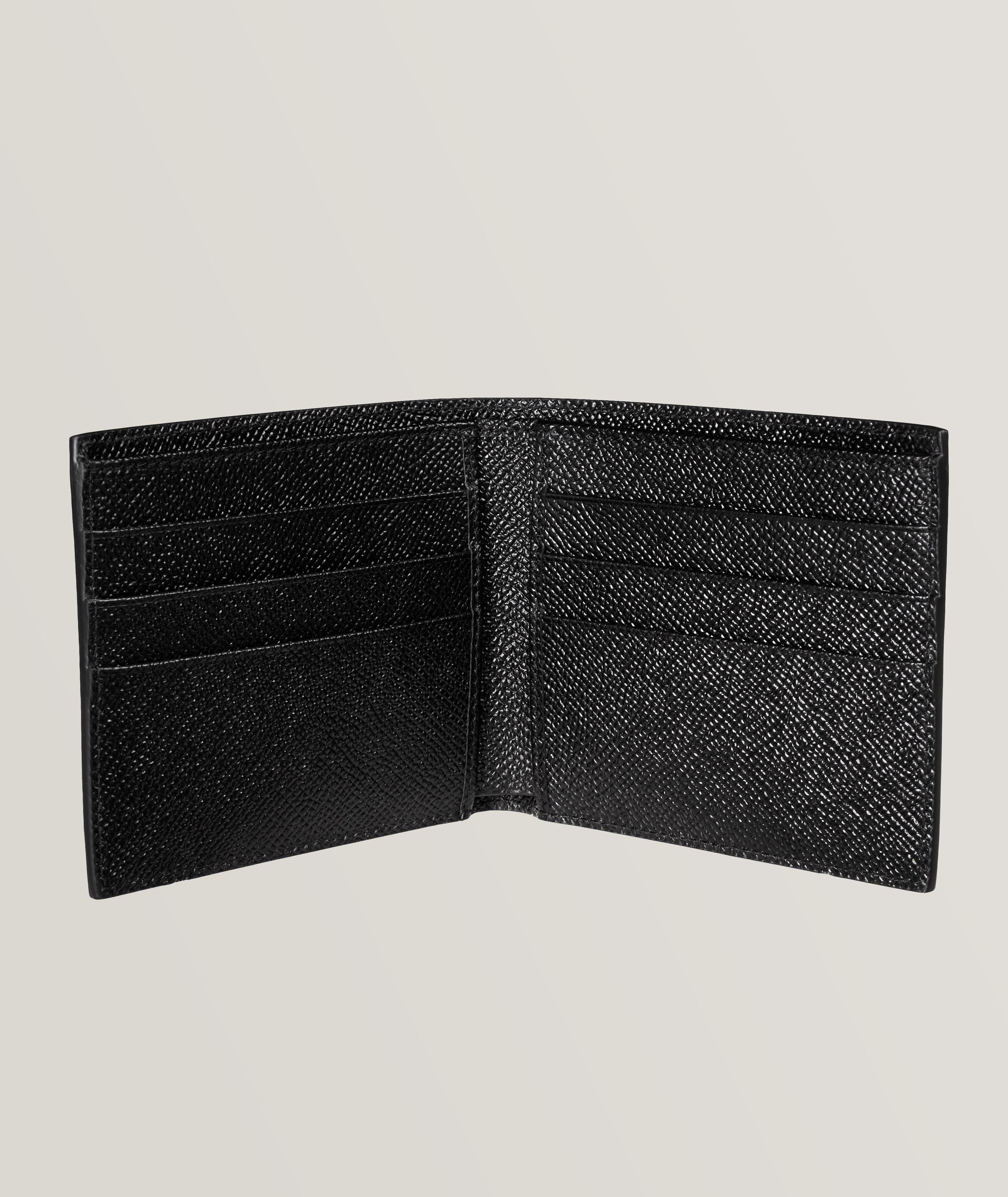 Embossed Logo Leather Bifold Wallet image 1