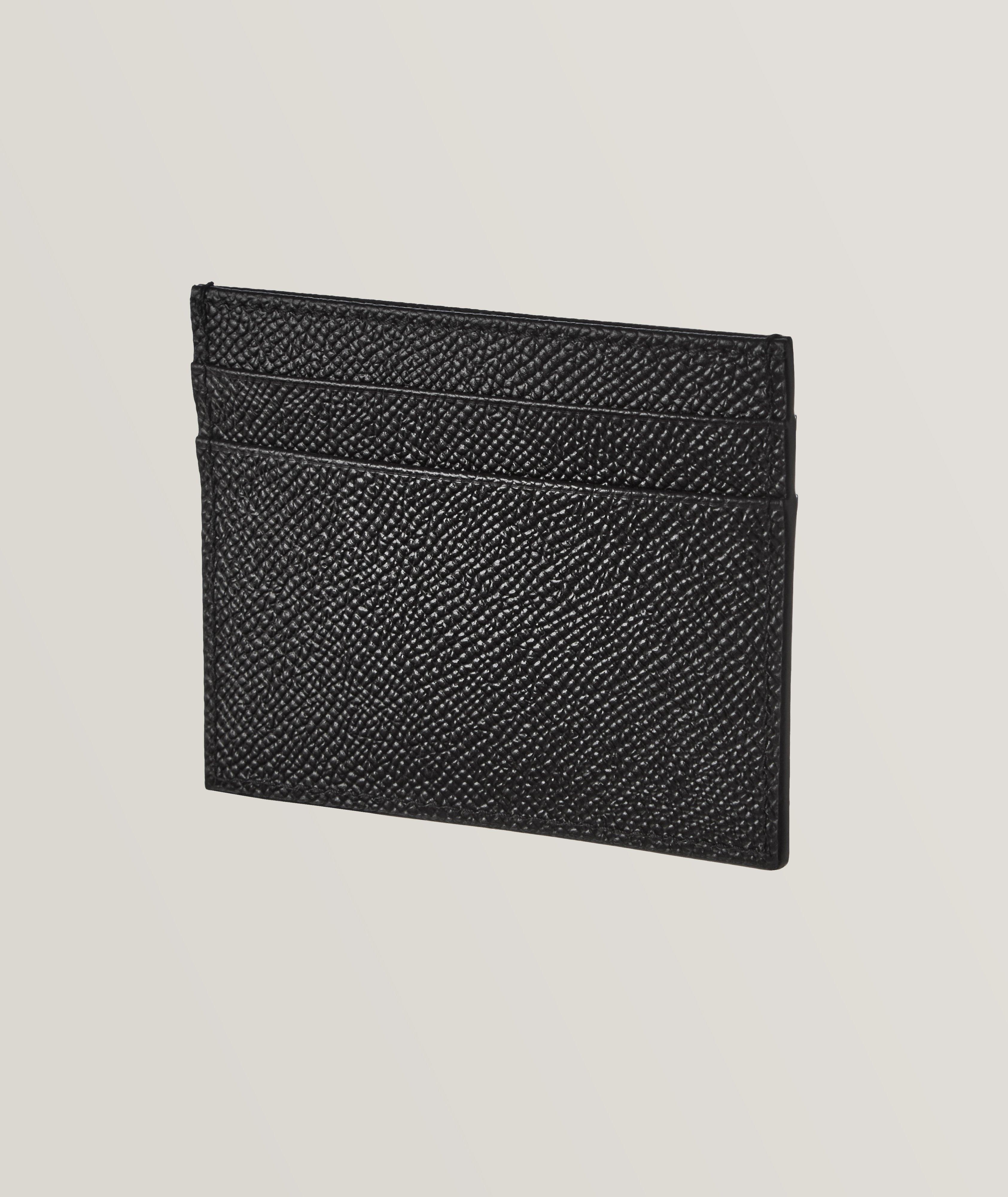 Porte-carte en cuir avec logo image 1