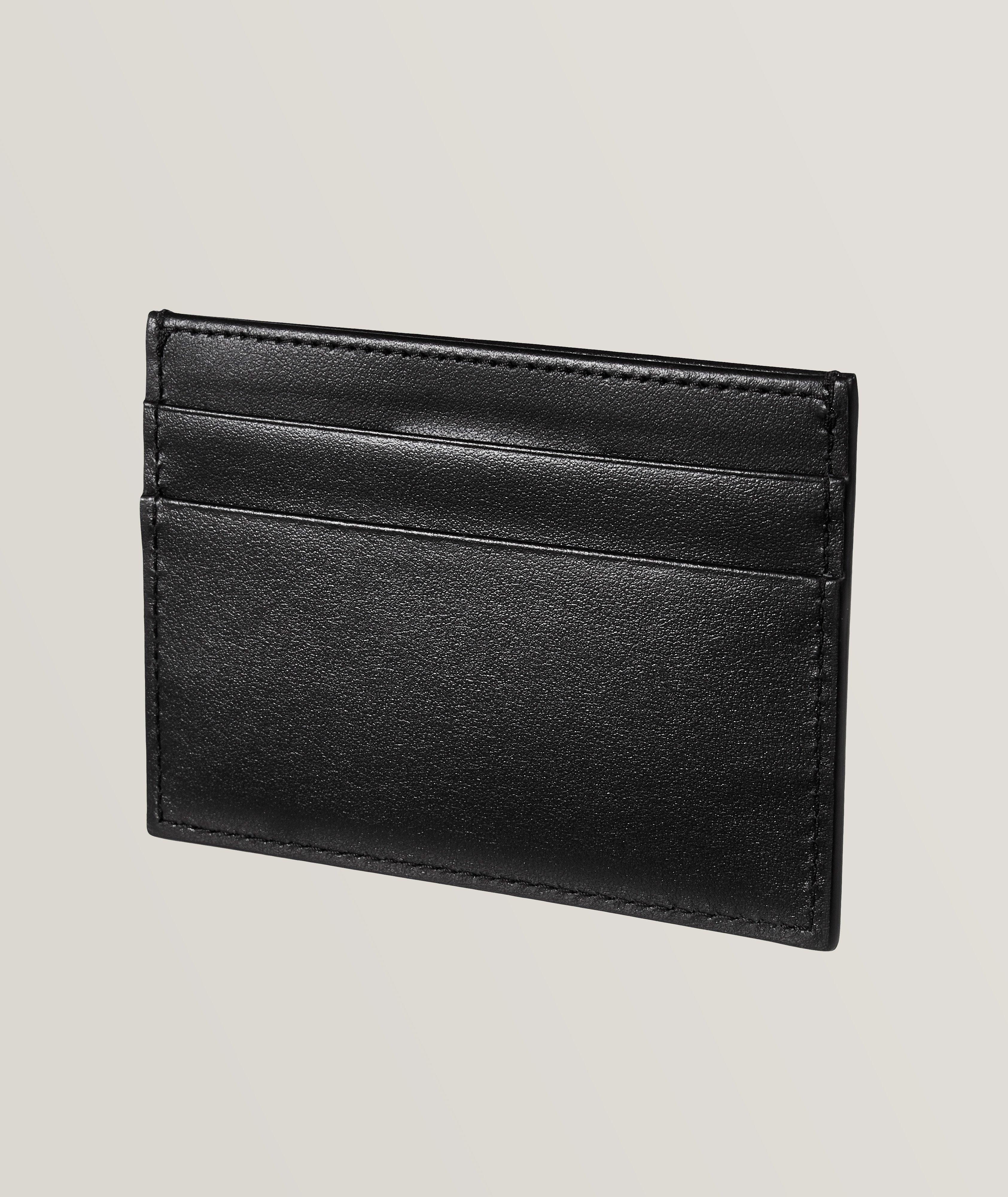 Dolce & Gabbana Embossed Logo Leather Card Holder | Wallets