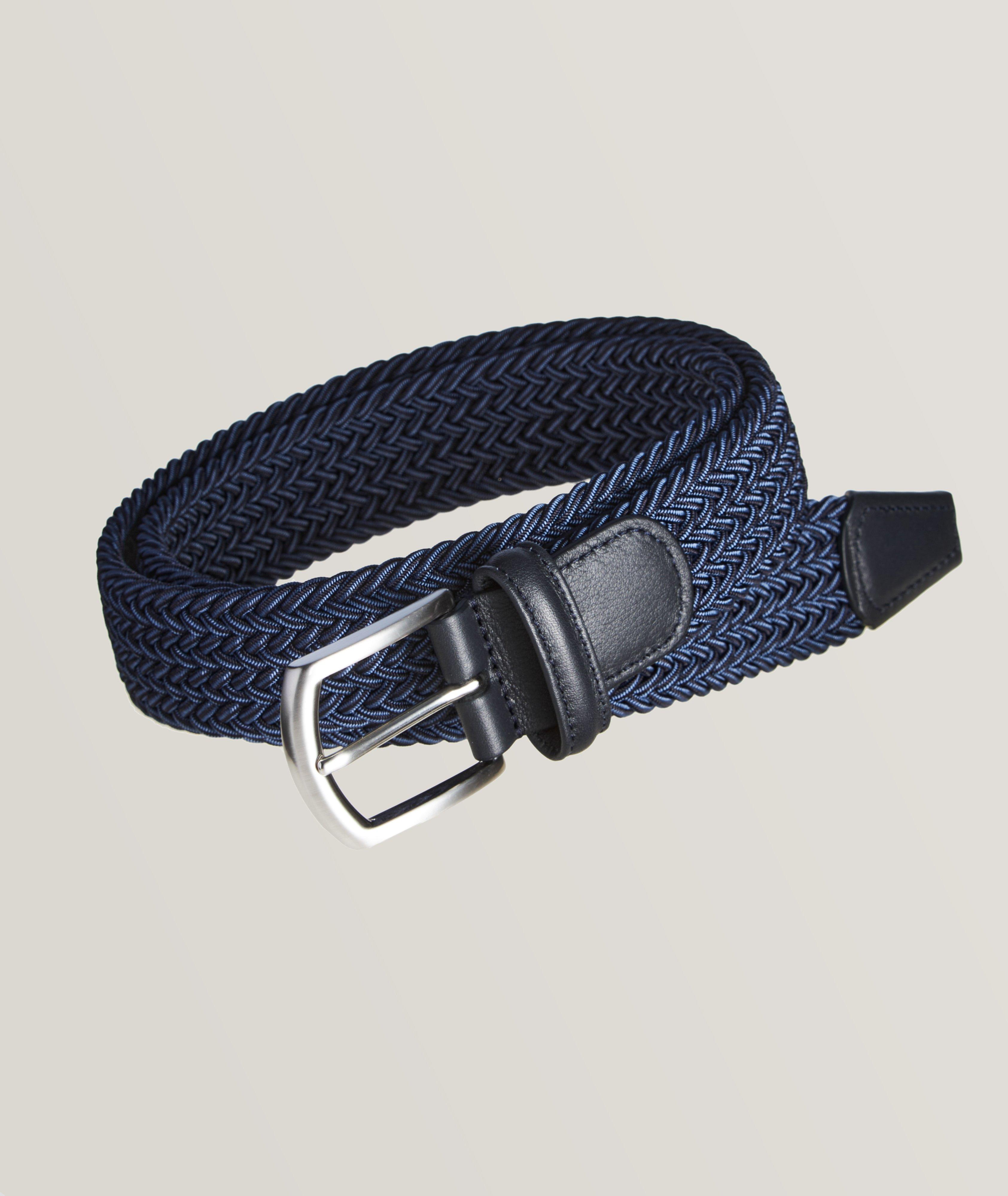 Metallic Elastic Belt Black/Silver, Belts & Scarves