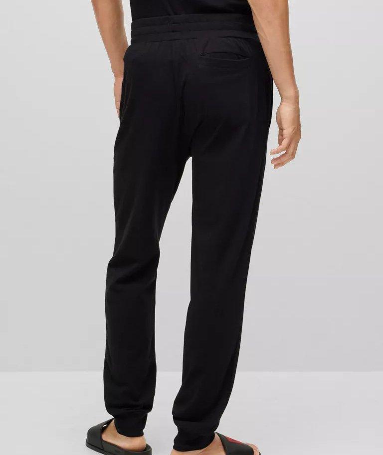 Pantalon sport en coton extensible avec logo image 2